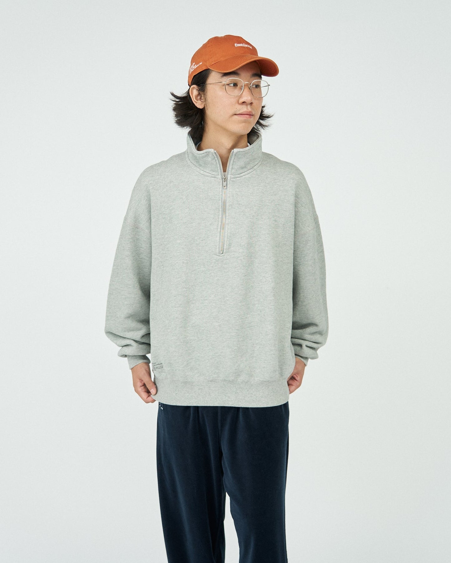 FreshService HEAVY OZ HALF ZIP PULLOVER