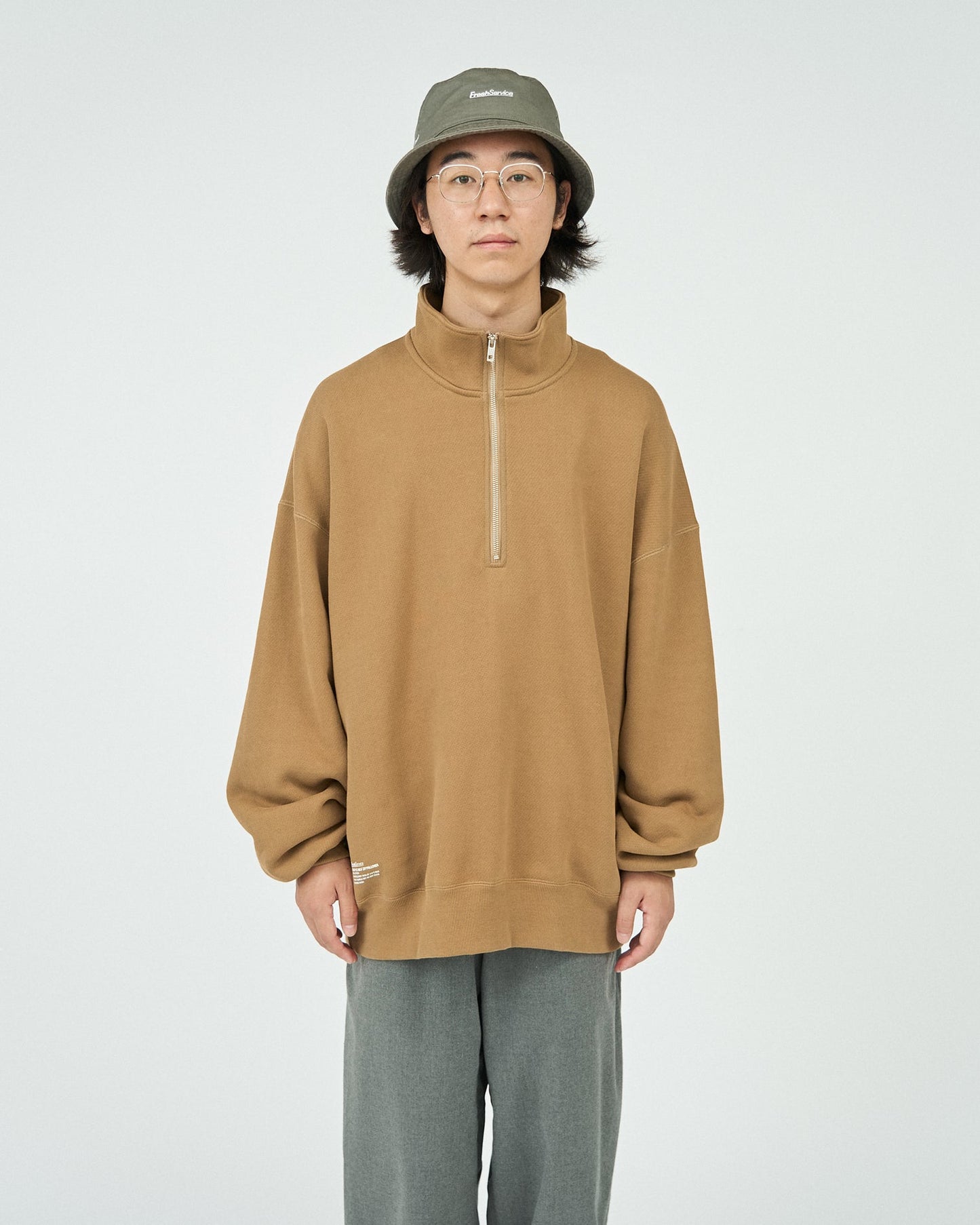 FreshService HEAVY OZ HALF ZIP PULLOVER