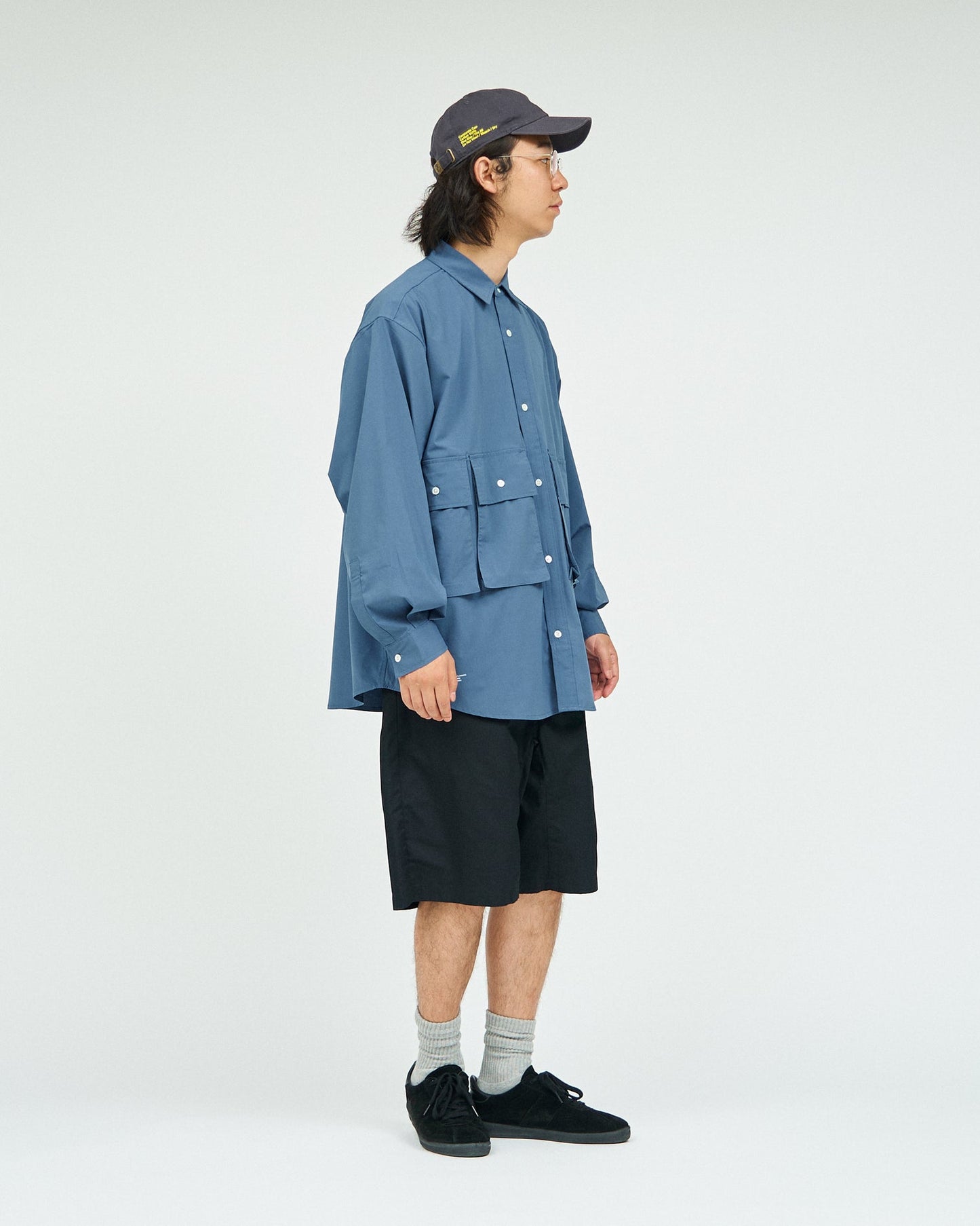 FreshService MICRO TYPEWRITER FLAP POCKET L/S SHIRT