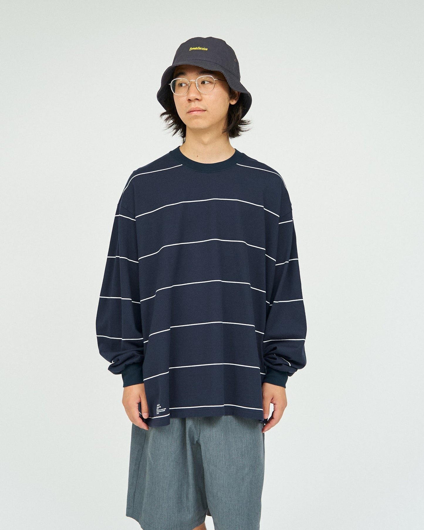 FreshService PIN BORDER L/S TEE