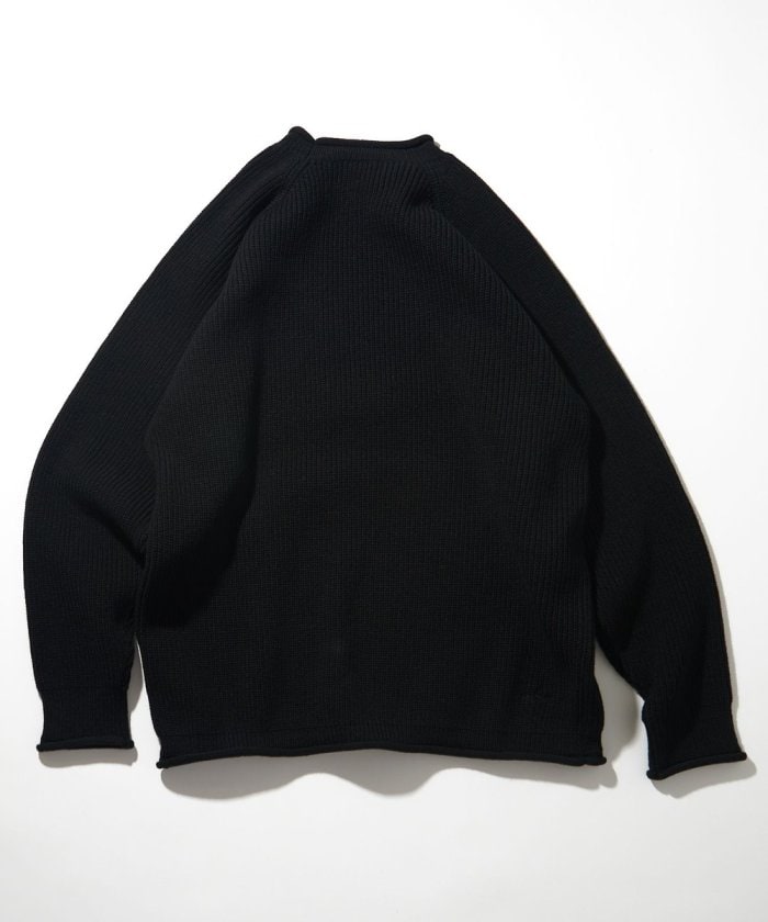 NAUTICA JAPAN Felt Patch Arch Logo Roll neck Sweater