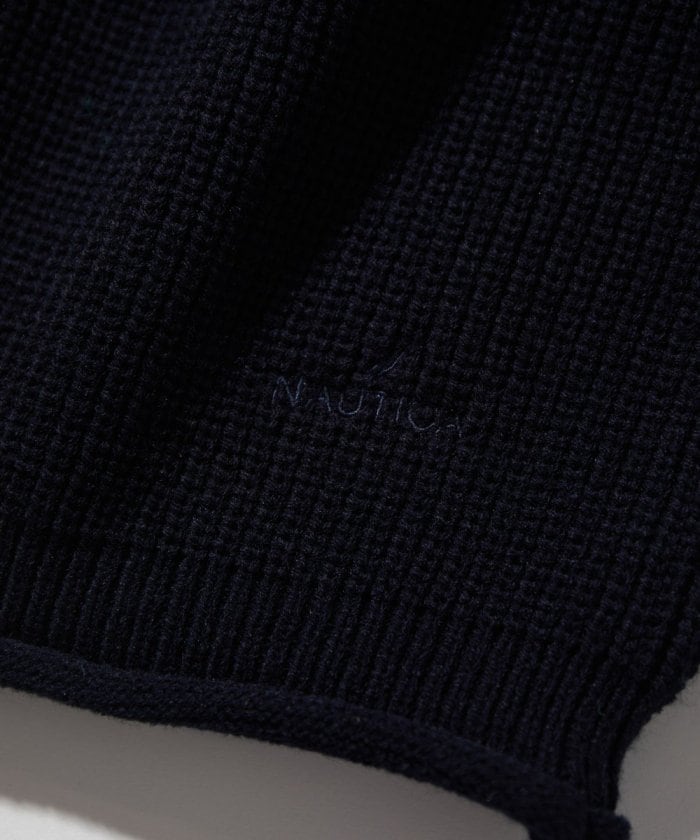 NAUTICA JAPAN Felt Patch Arch Logo Roll neck Sweater