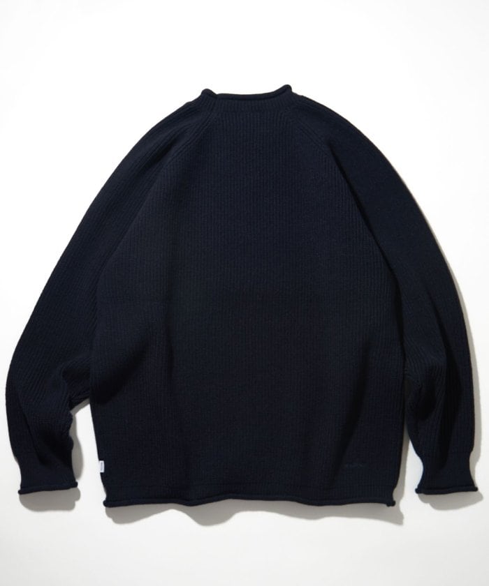 NAUTICA JAPAN Felt Patch Arch Logo Roll neck Sweater – unexpected store