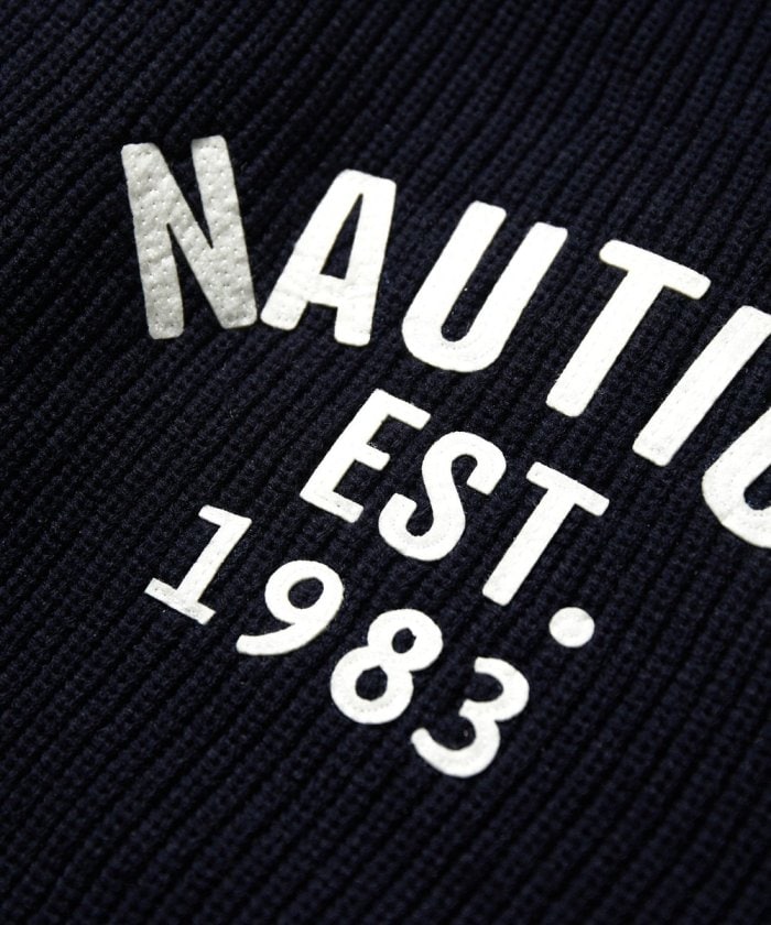 NAUTICA JAPAN Felt Patch Arch Logo Roll neck Sweater