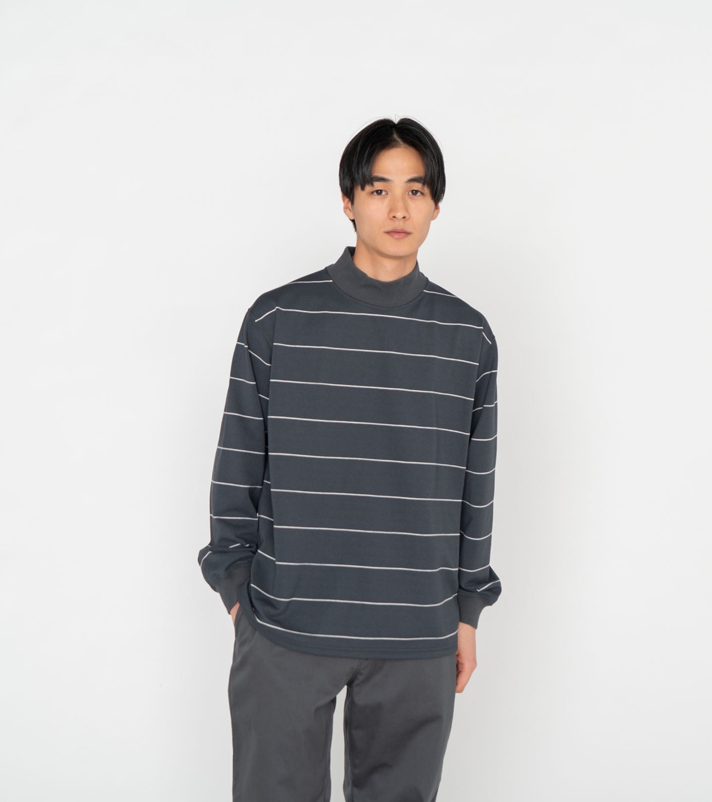 THE NORTH FACE PURPLE LABEL Field Striped Mockneck