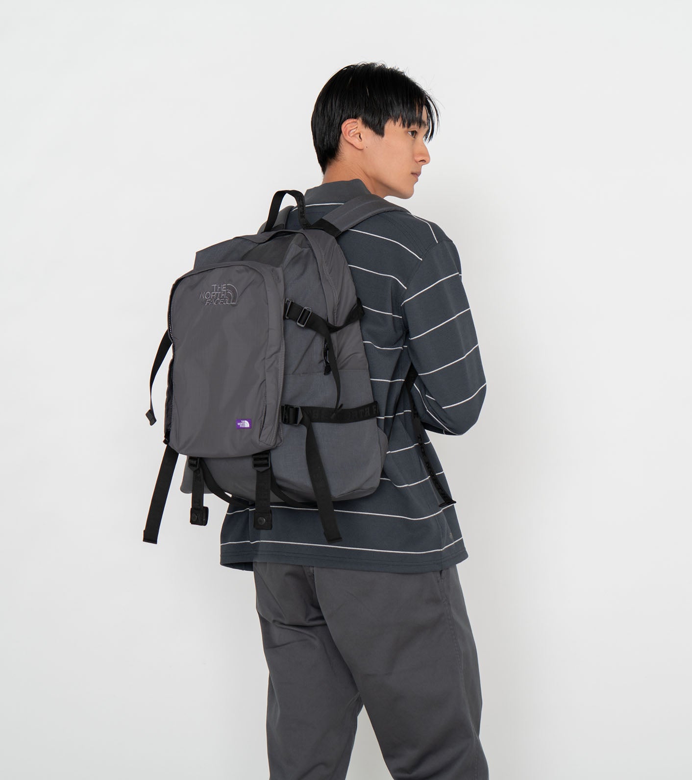 THE NORTH FACE PURPLE LABEL Field Striped Mockneck