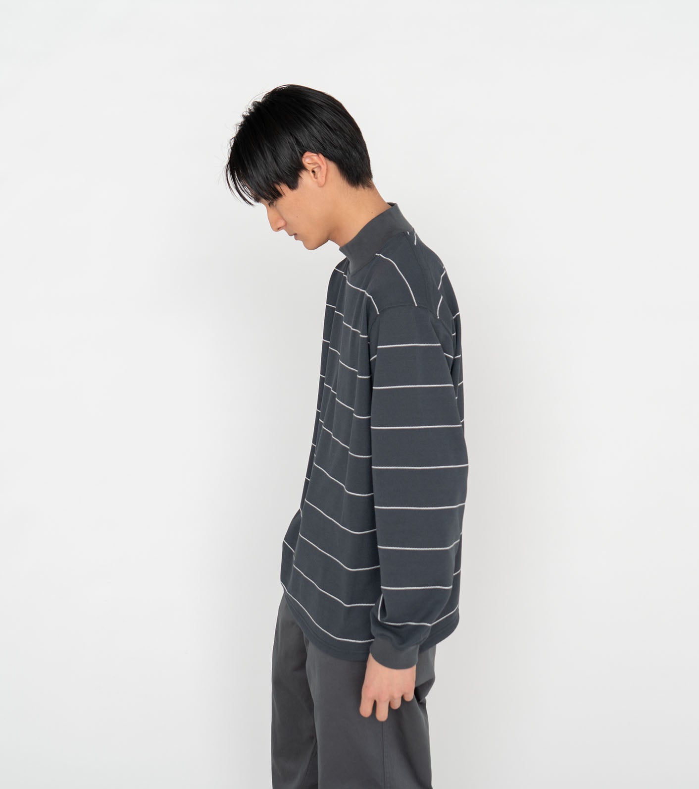 THE NORTH FACE PURPLE LABEL Field Striped Mockneck