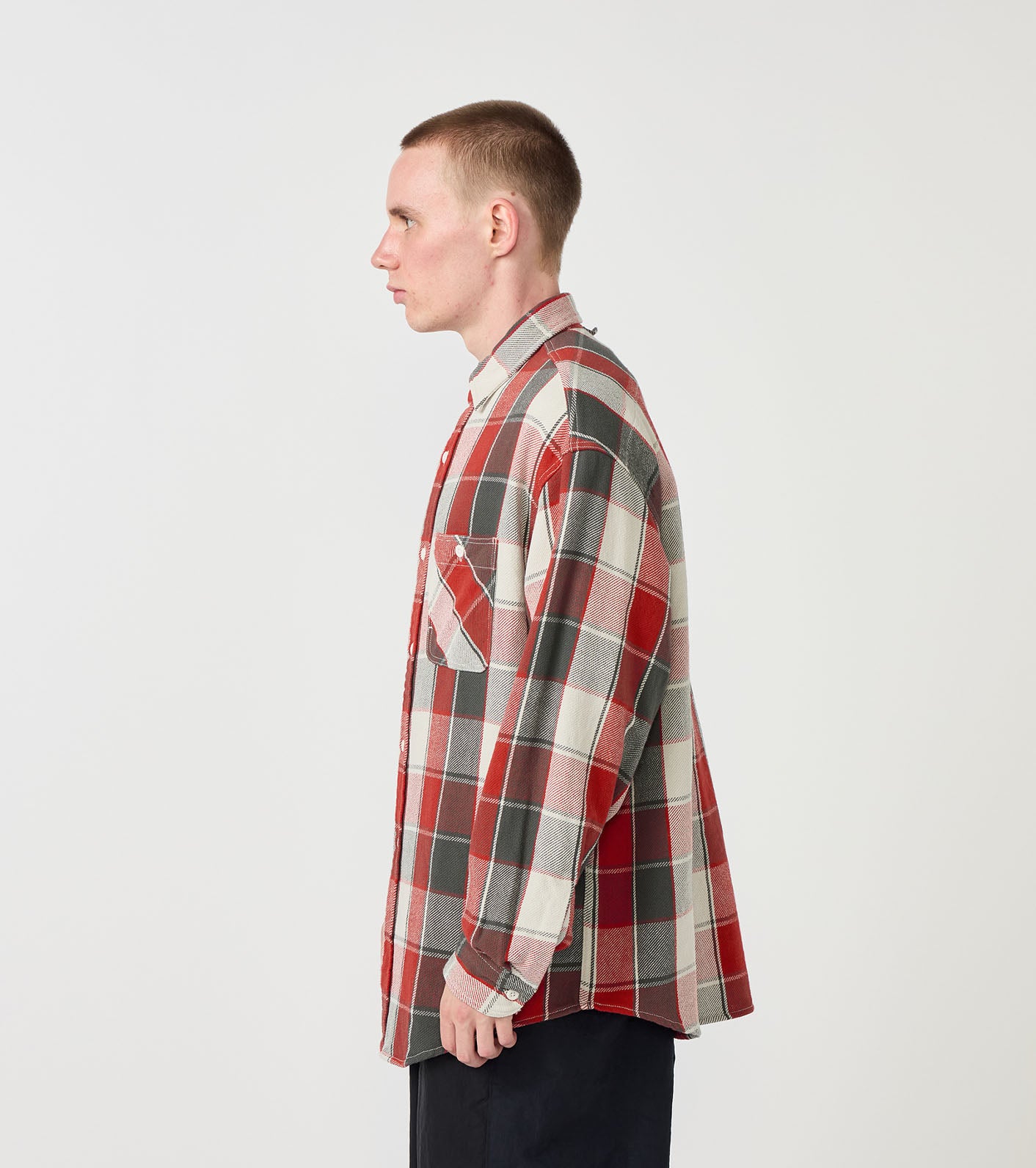 THE NORTH FACE PURPLE LABEL Flannel Plaid Field Shirt