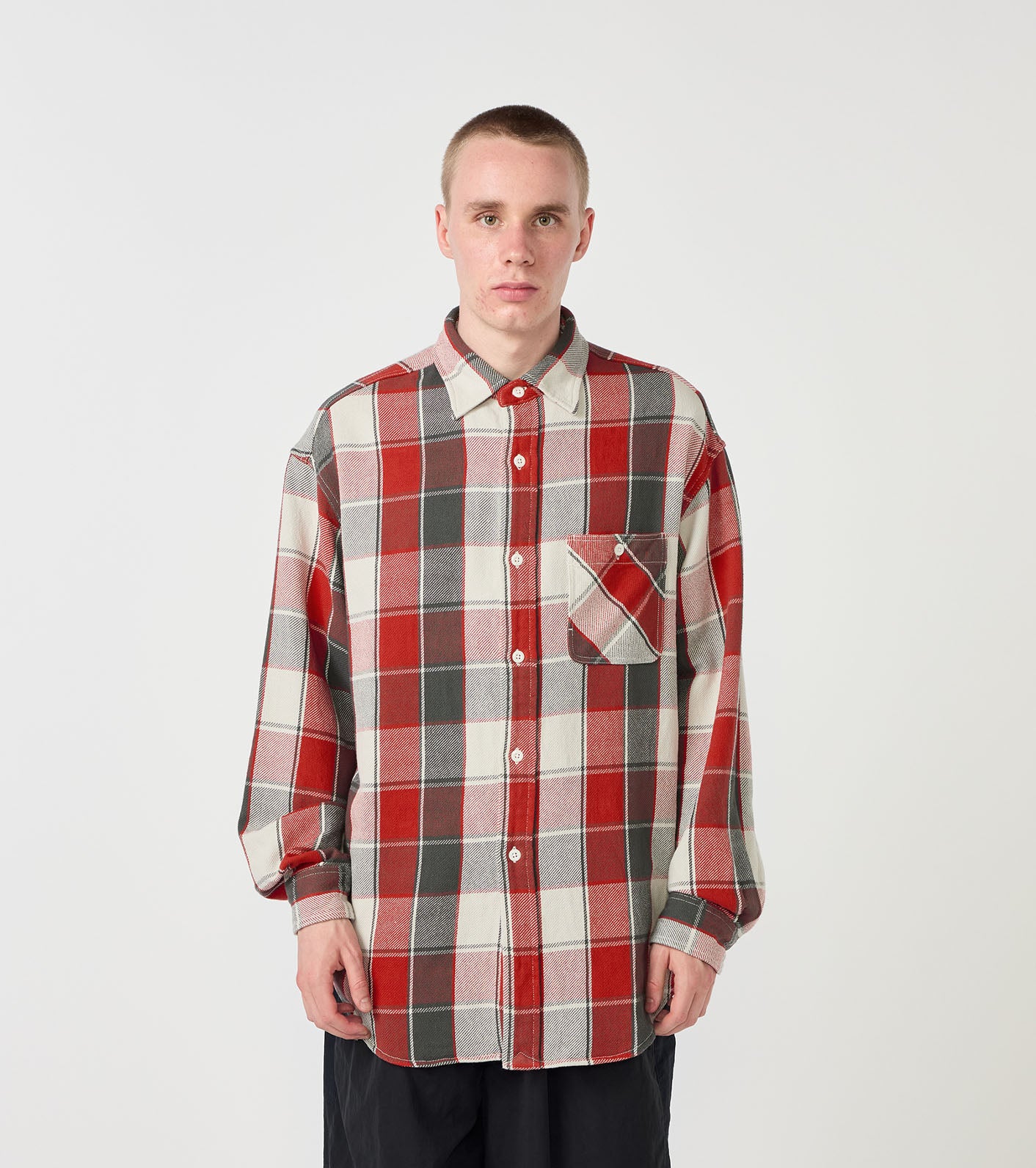 THE NORTH FACE PURPLE LABEL Flannel Plaid Field Shirt