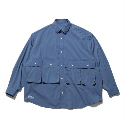 FreshService MICRO TYPEWRITER FLAP POCKET L/S SHIRT