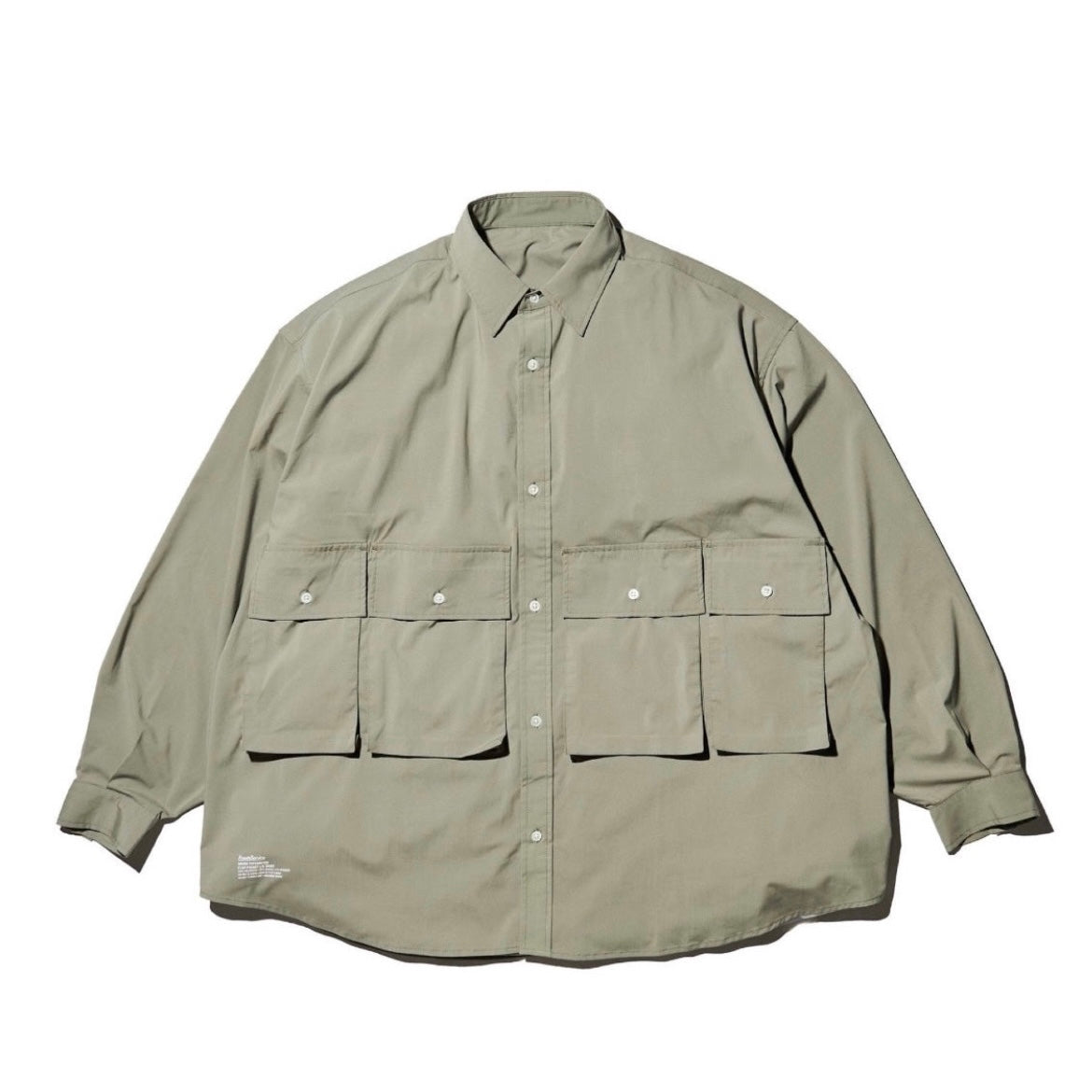 FreshService MICRO TYPEWRITER FLAP POCKET L/S SHIRT