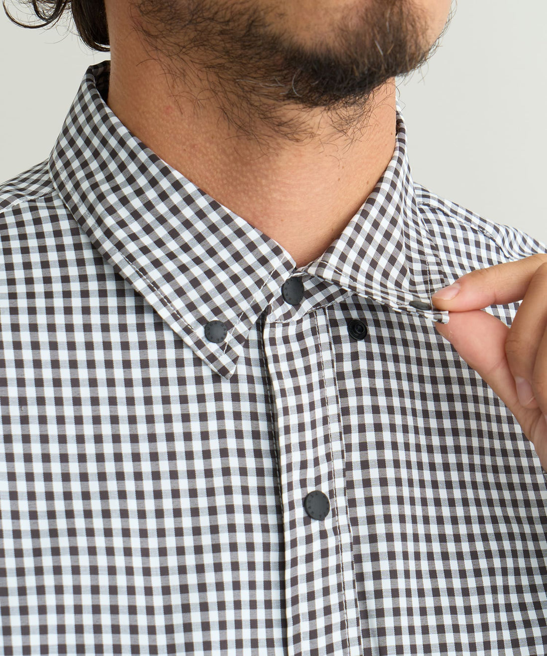 NANGA GINGHAM CHECK CAMP SHIRT