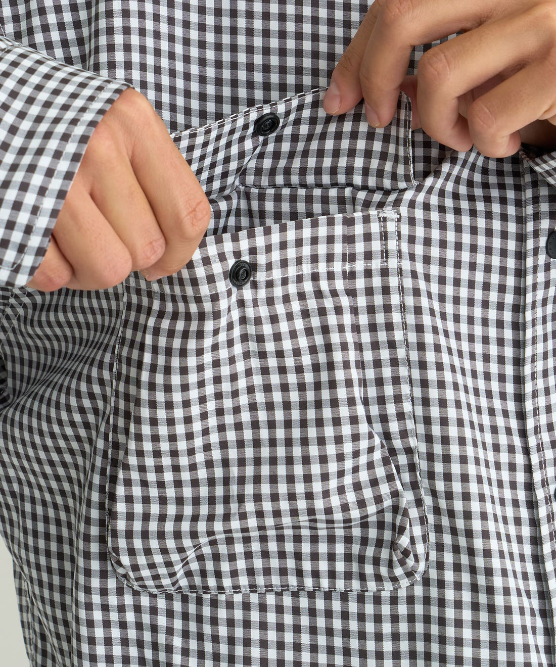 NANGA GINGHAM CHECK CAMP SHIRT