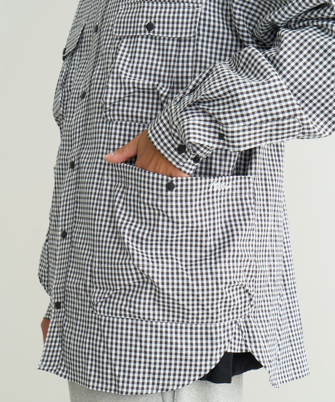 NANGA GINGHAM CHECK CAMP SHIRT