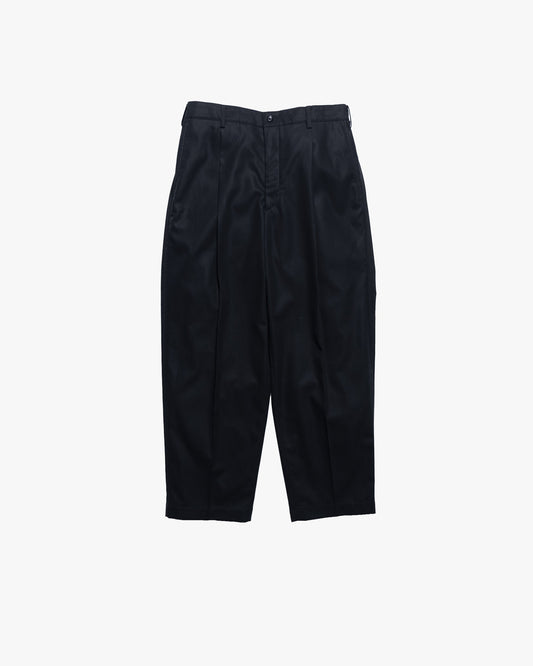 Graphpaper Wooly Cotton Twill Wide Tapered Slacks