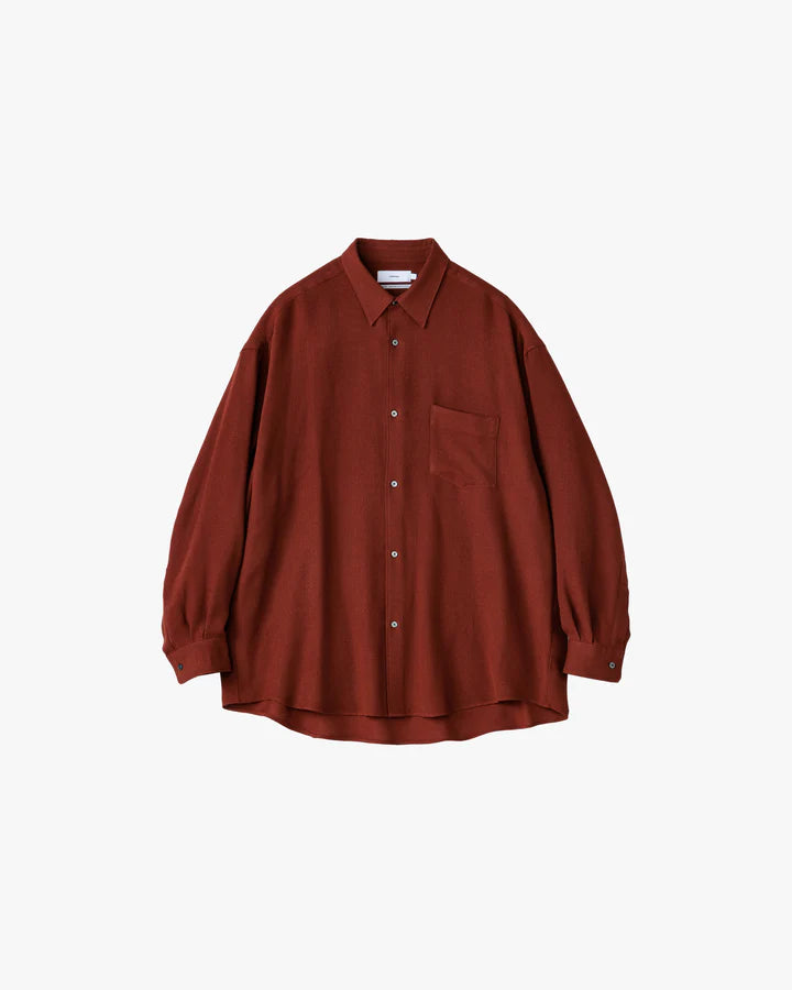 Graphpaper Viscose Wool Viyella Oversized Regular Collar Shirts