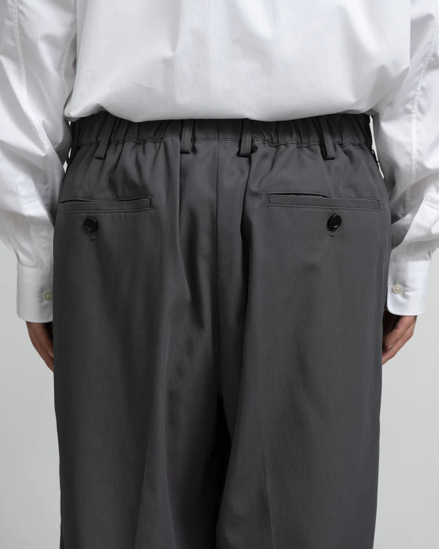 Graphpaper Wooly Cotton Twill Wide Tapered Slacks
