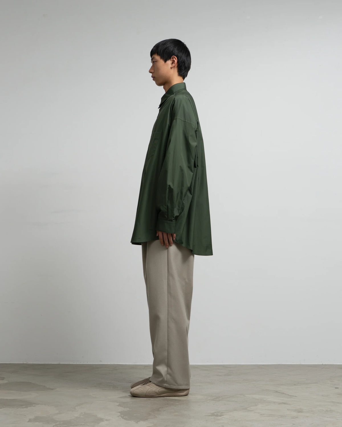 Graphpaper Silicon Poplin Oversized Regular Collar Shirt Graphpaper Silicon Poplin Oversized Regular Collar Shirt