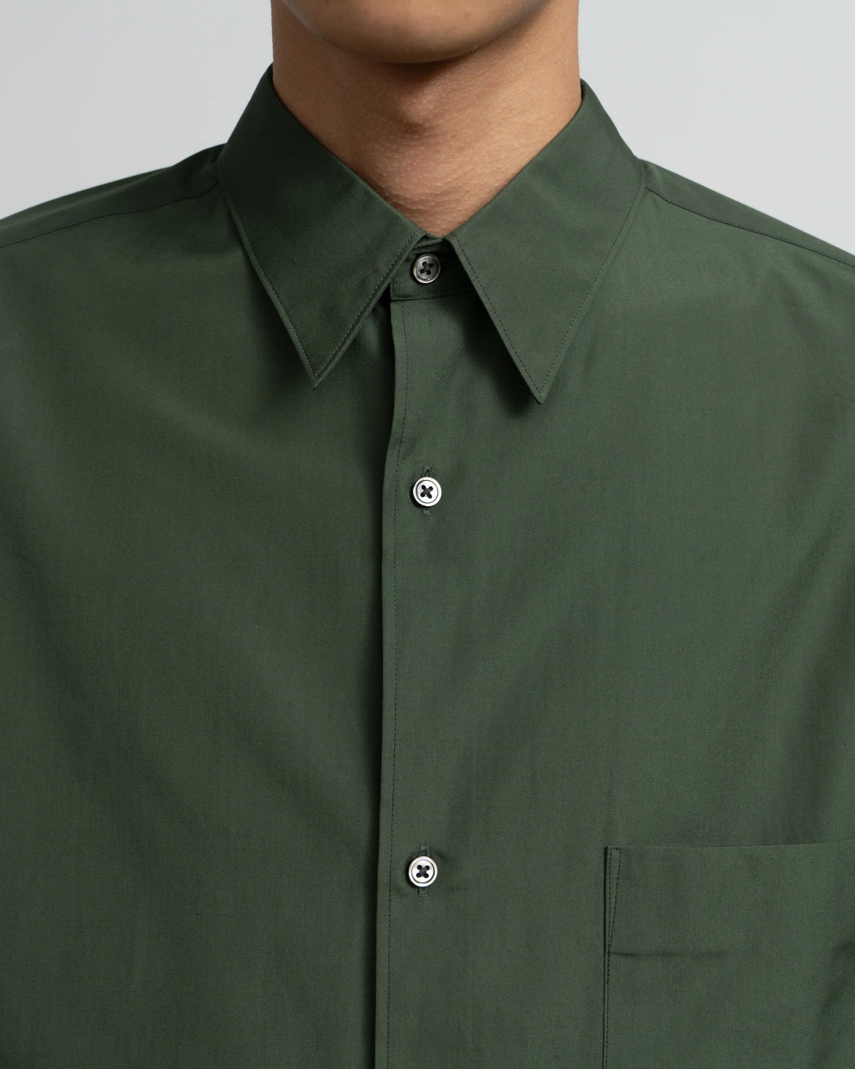 Graphpaper Silicon Poplin Oversized Regular Collar Shirt Graphpaper Silicon Poplin Oversized Regular Collar Shirt
