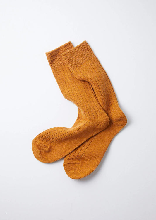 RoToTo COTTON WOOL RIBBED CREW SOCKS