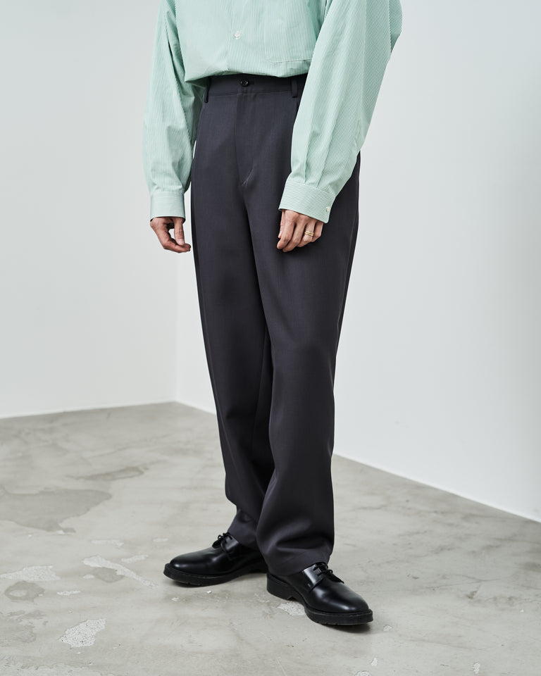 Graphpaper Scale Off Wool Tapered Trousers