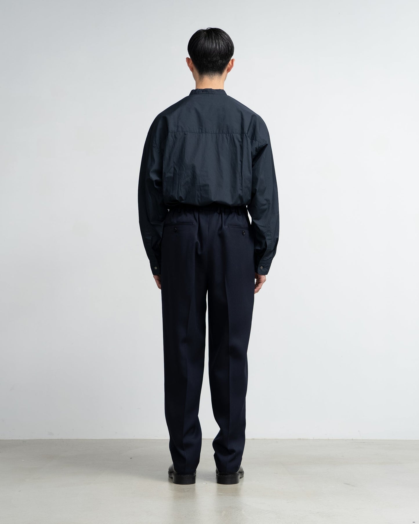 Graphpaper Scale Off Wool Tapered Trousers