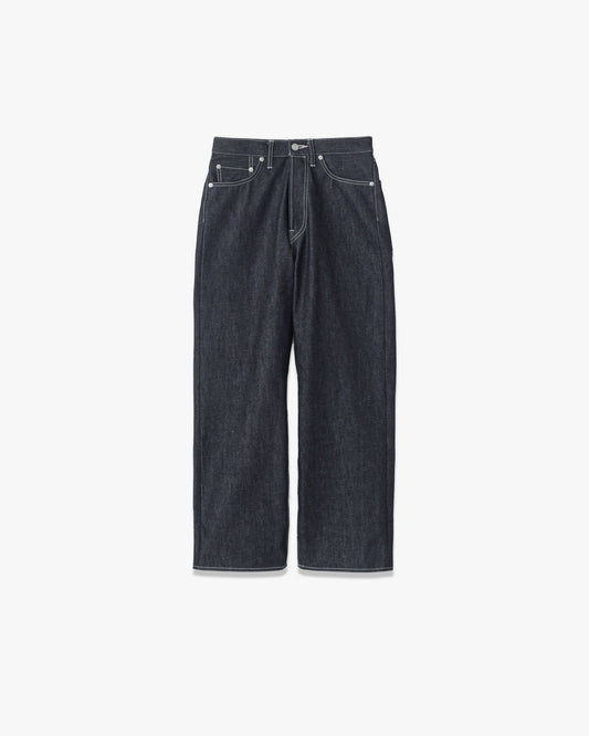 Graphpaper Selvage Denim Five Pocket Wide Straight Pants - RIGID