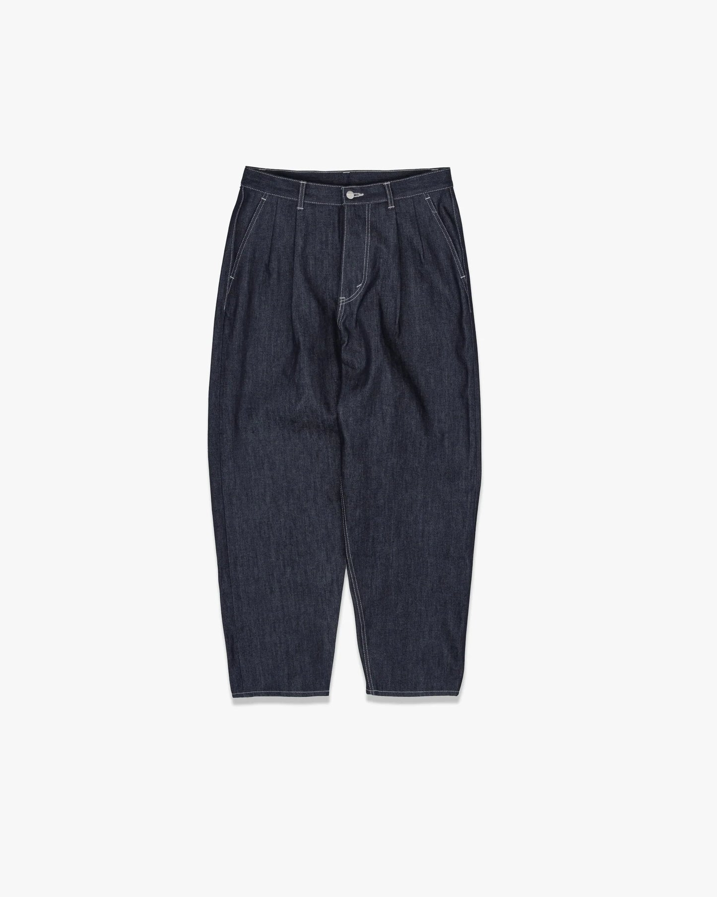 Graphpaper Selvage Denim Two Tuck Tapered Pants - RIGID