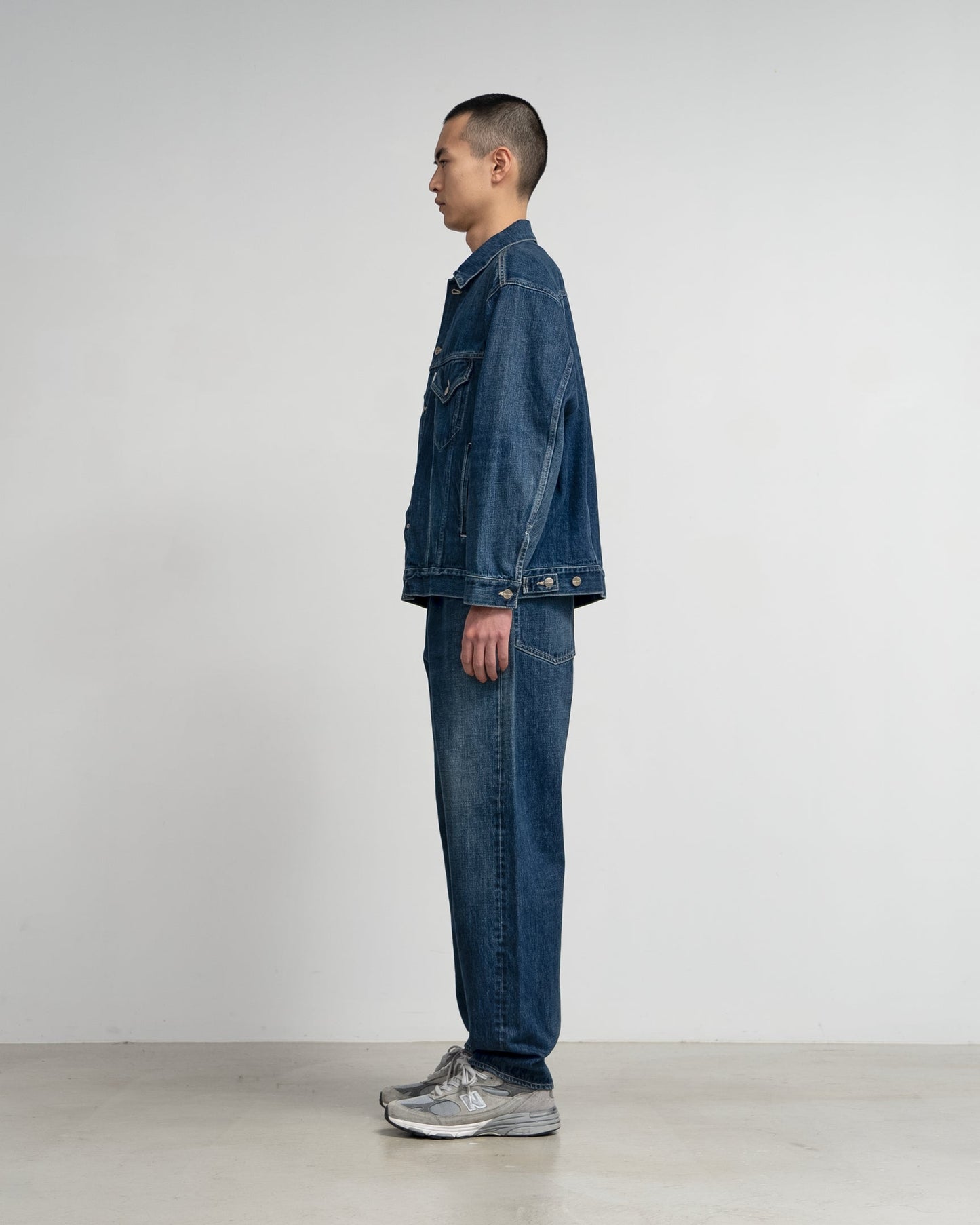 Graphpaper Selvage Denim Trucker Jacket - Dark Fade