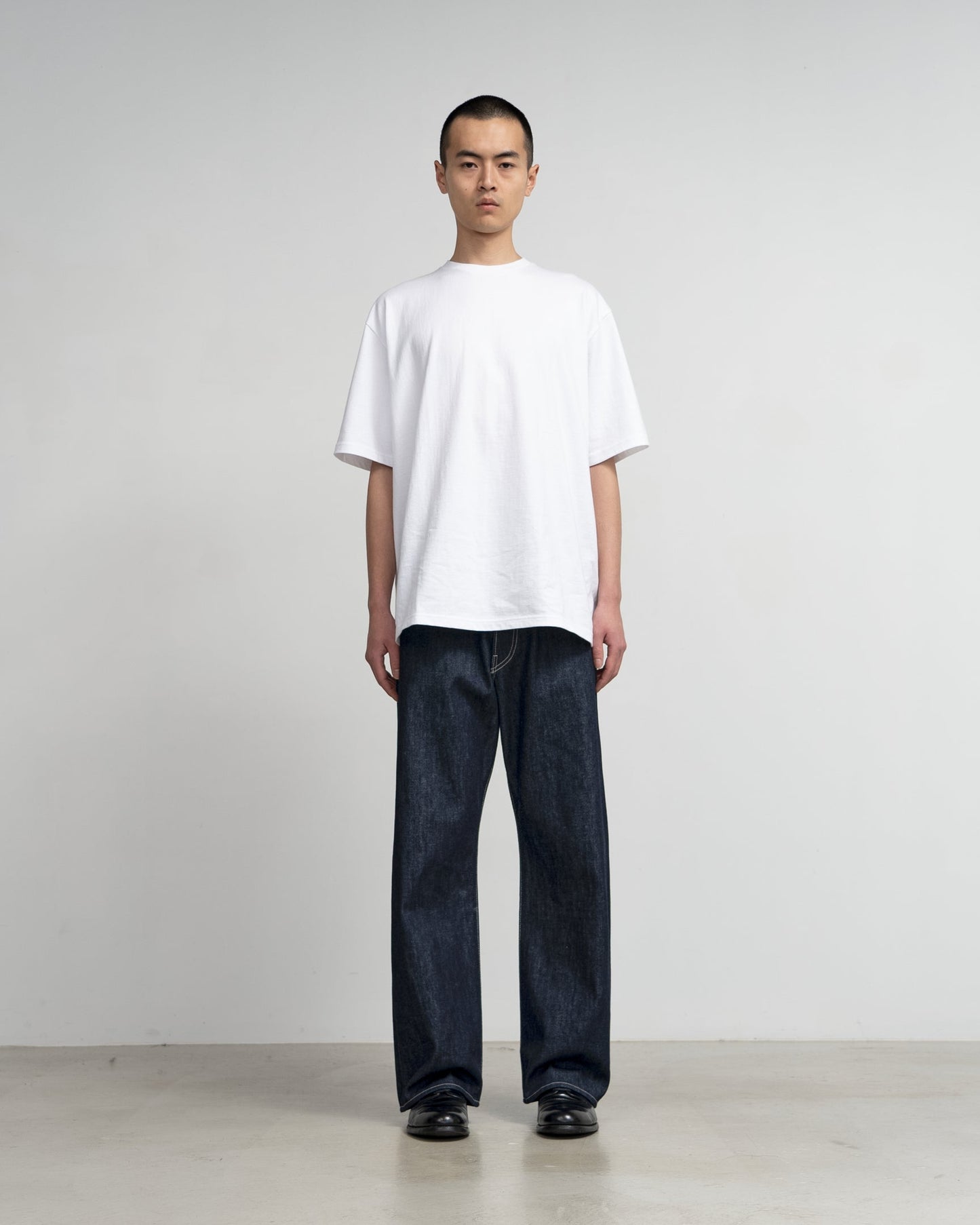 Graphpaper Selvage Denim Five Pocket Wide Straight Pants - RIGID