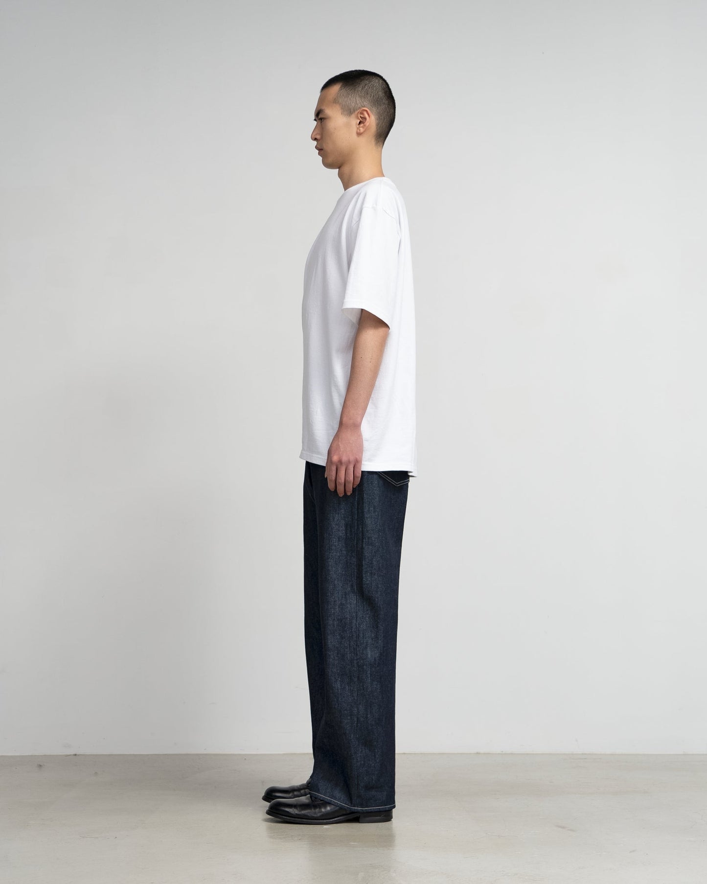 Graphpaper Selvage Denim Five Pocket Wide Straight Pants - RIGID