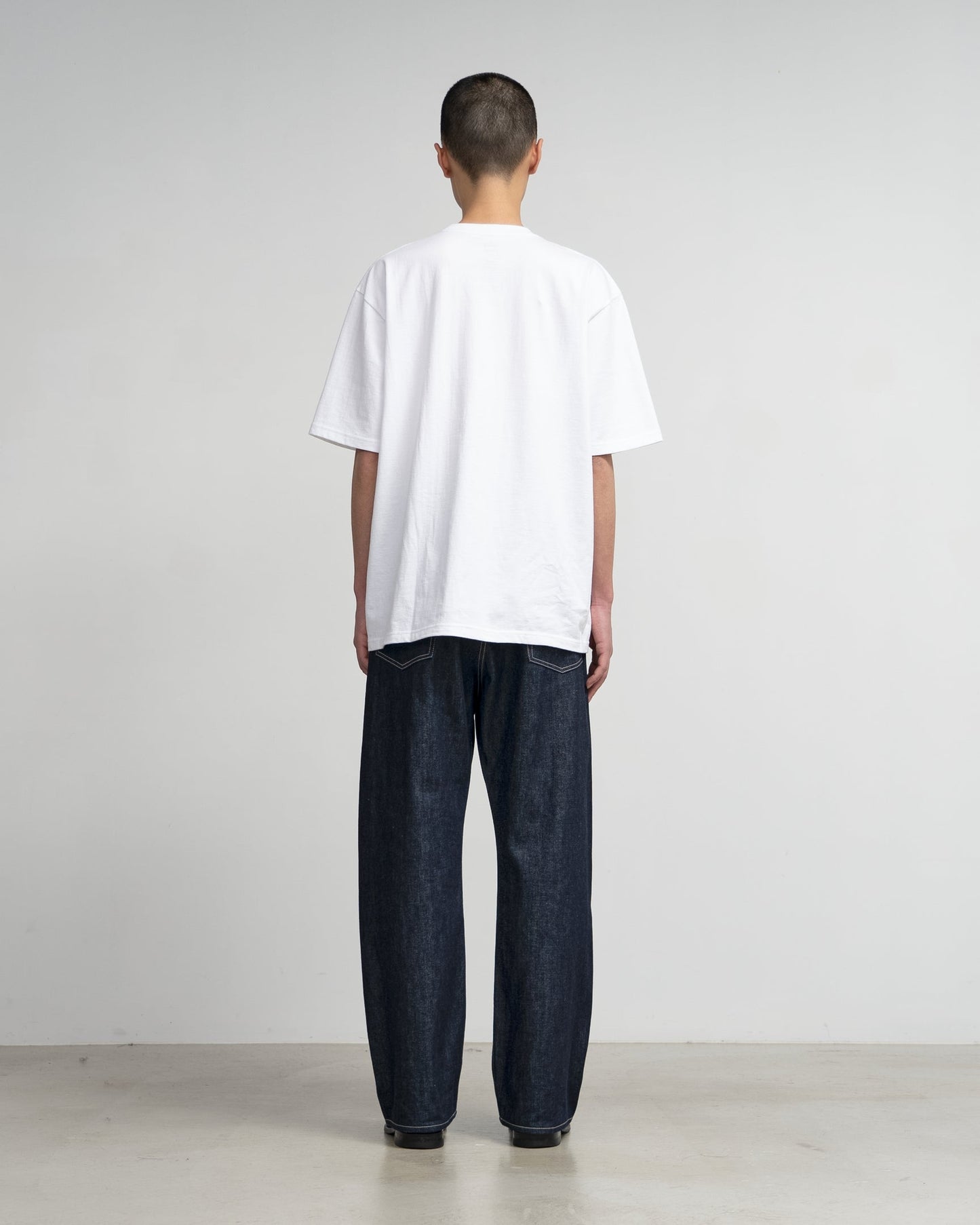 Graphpaper Selvage Denim Five Pocket Wide Straight Pants - RIGID