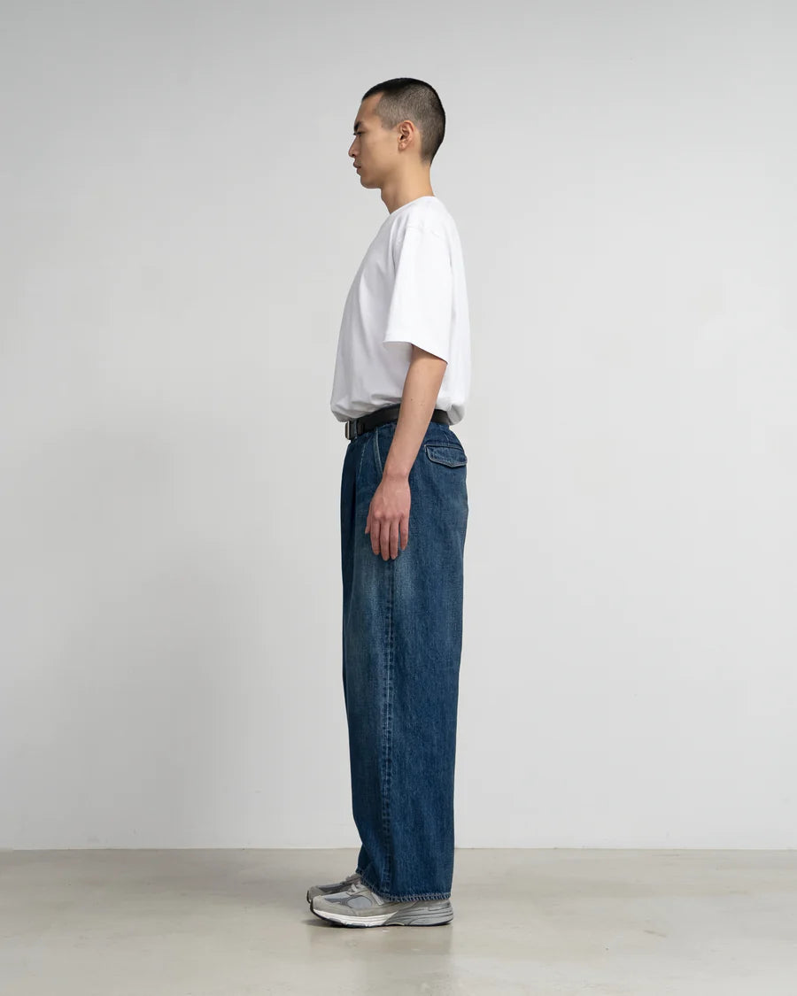 Graphpaper Selvage Denim Two Tuck Pants - DARK FADE – unexpected store