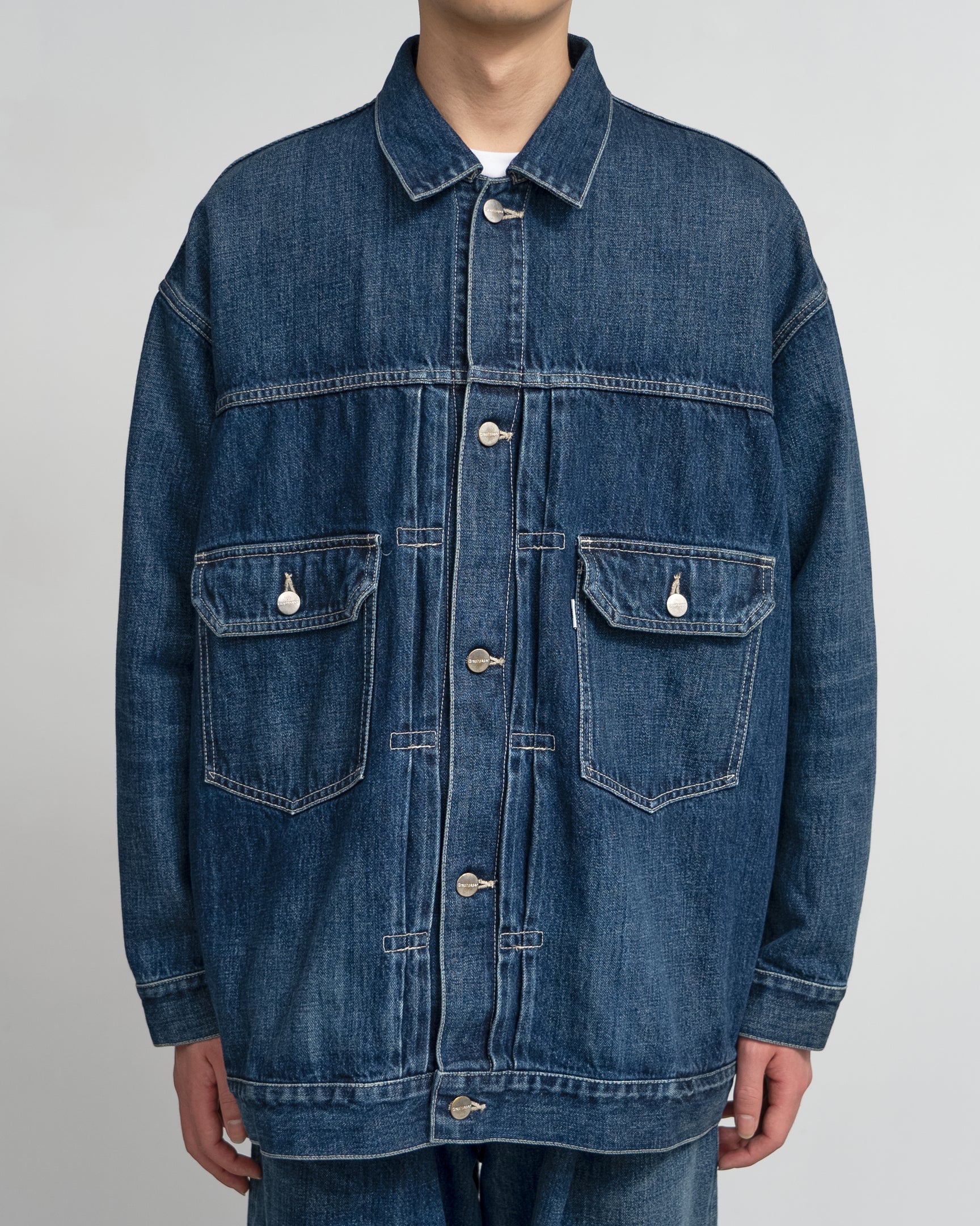 Graphpaper Selvage Denim Jacket - Dark Fade