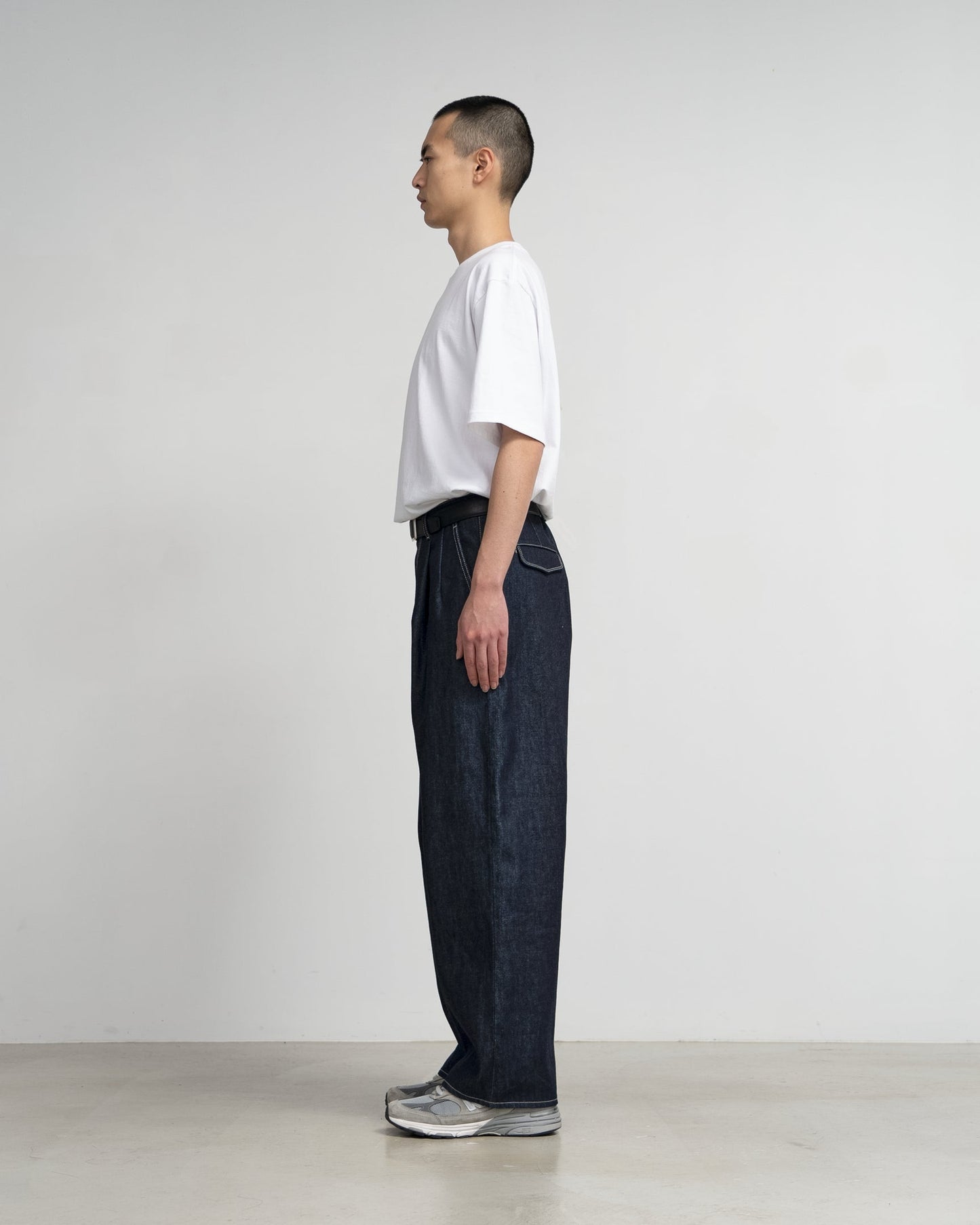 Graphpaper Selvage Denim Two Tuck Pants - RIGID