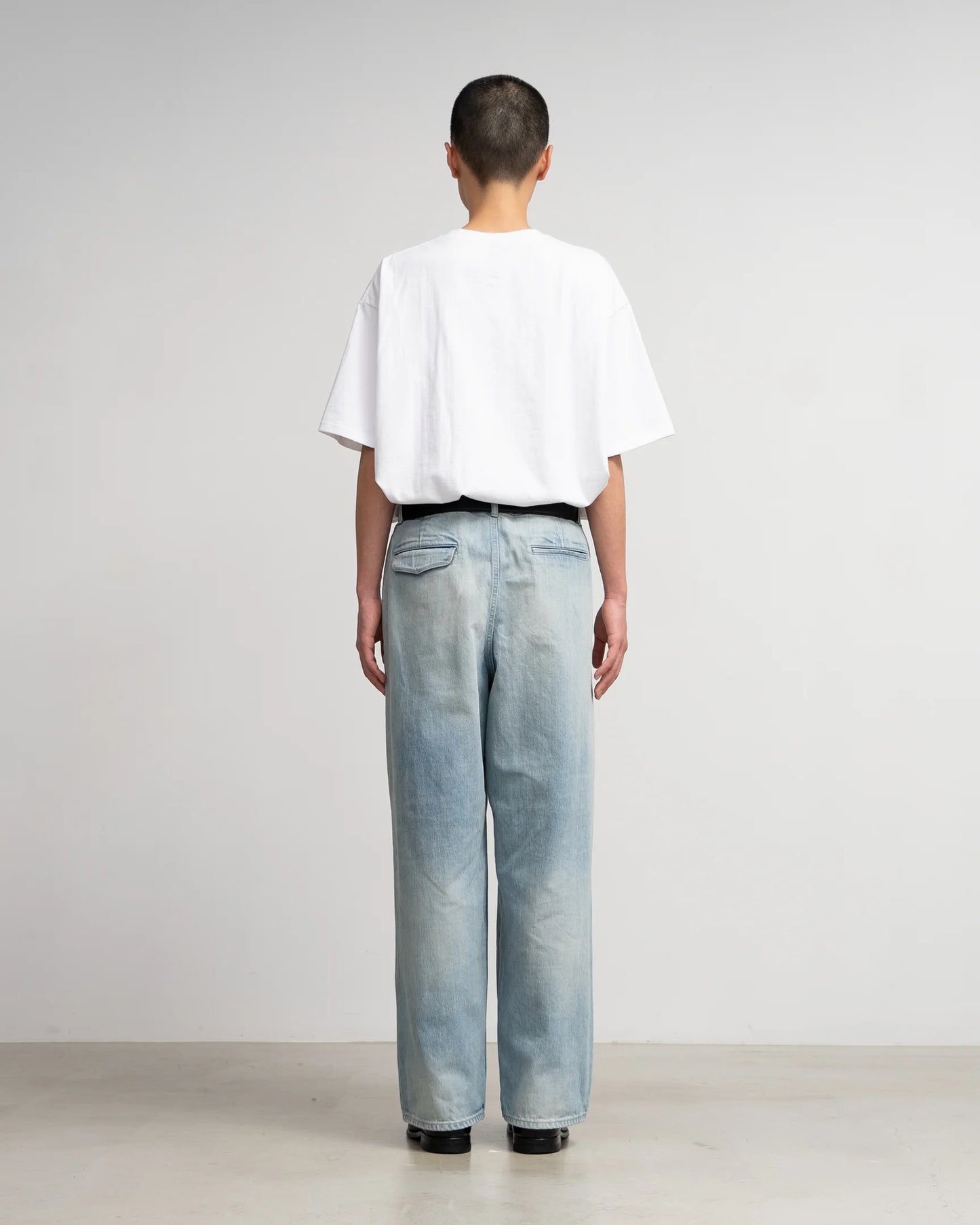 Graphpaper Selvage Denim Two Tuck Pants - LIGHT FADE