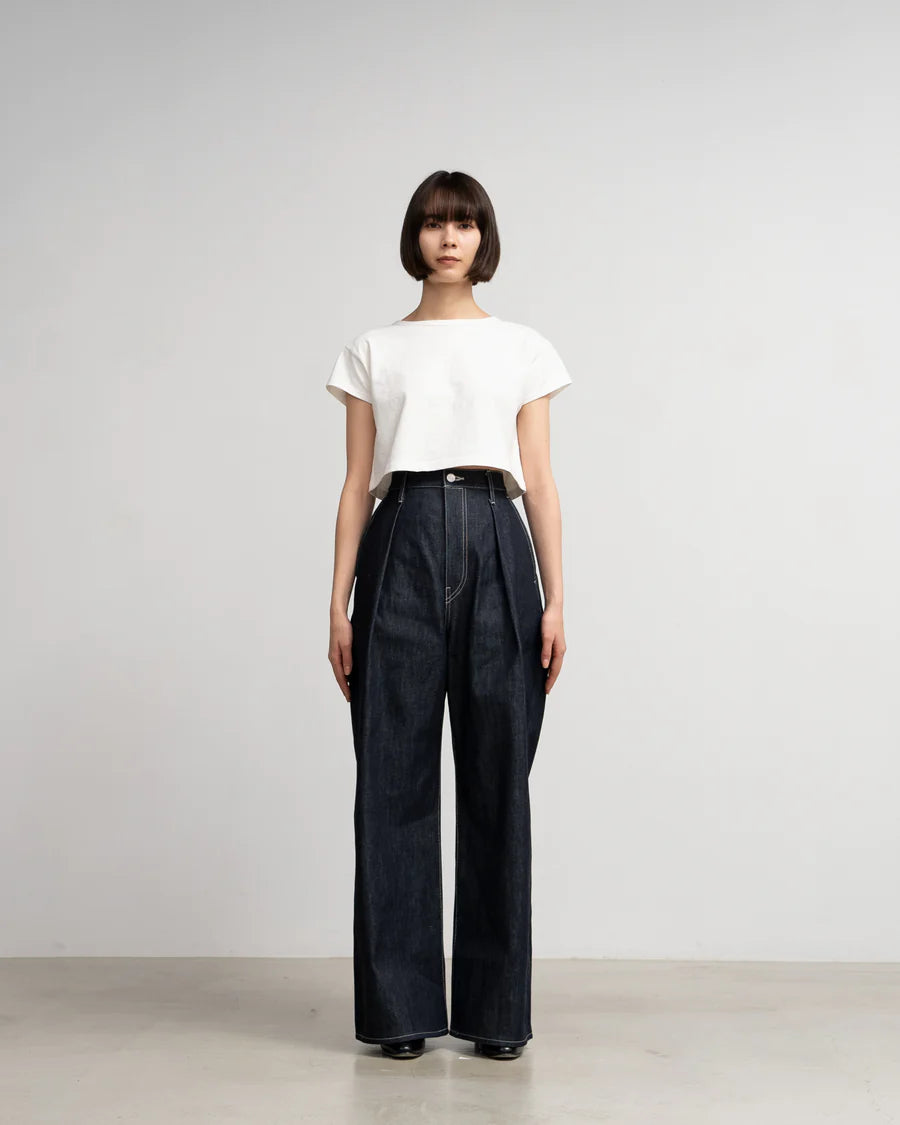Graphpaper Selvage Denim Two Tuck Wide Pants - RIGID – unexpected store