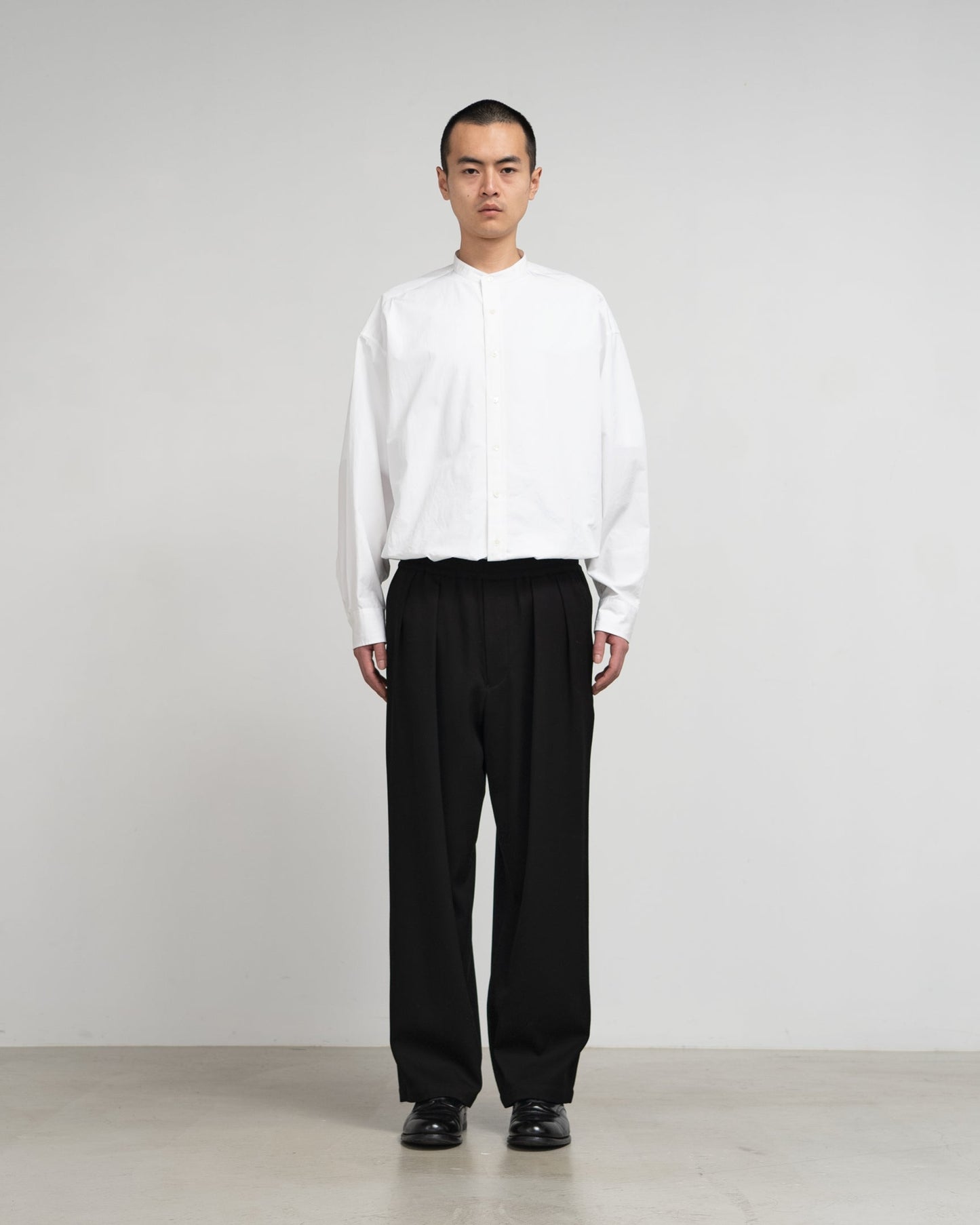 Graphpaper Wool Doeskin Two Tuck Wide Pants