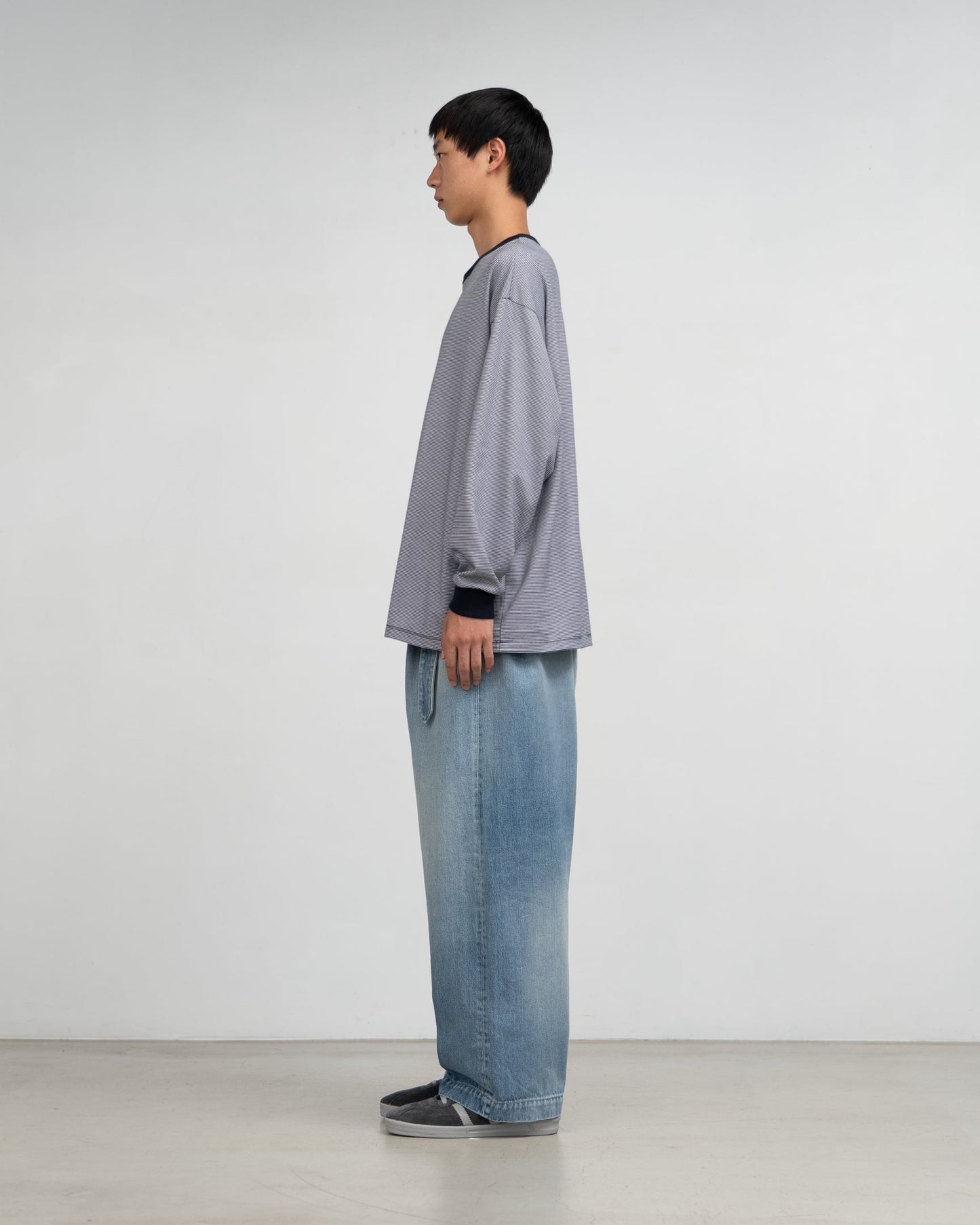 Graphpaper Selvage Denim Belted Pants - LIGHT FADE