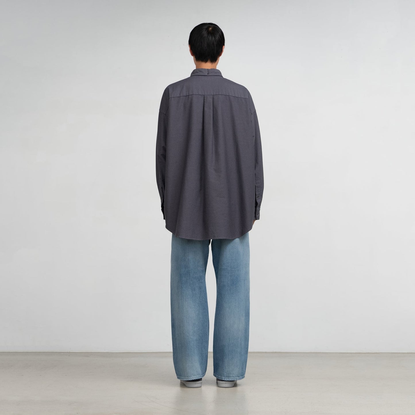 Graphpaper Selvage Denim Five Pocket Wide Straight Pants - LIGHT FADE