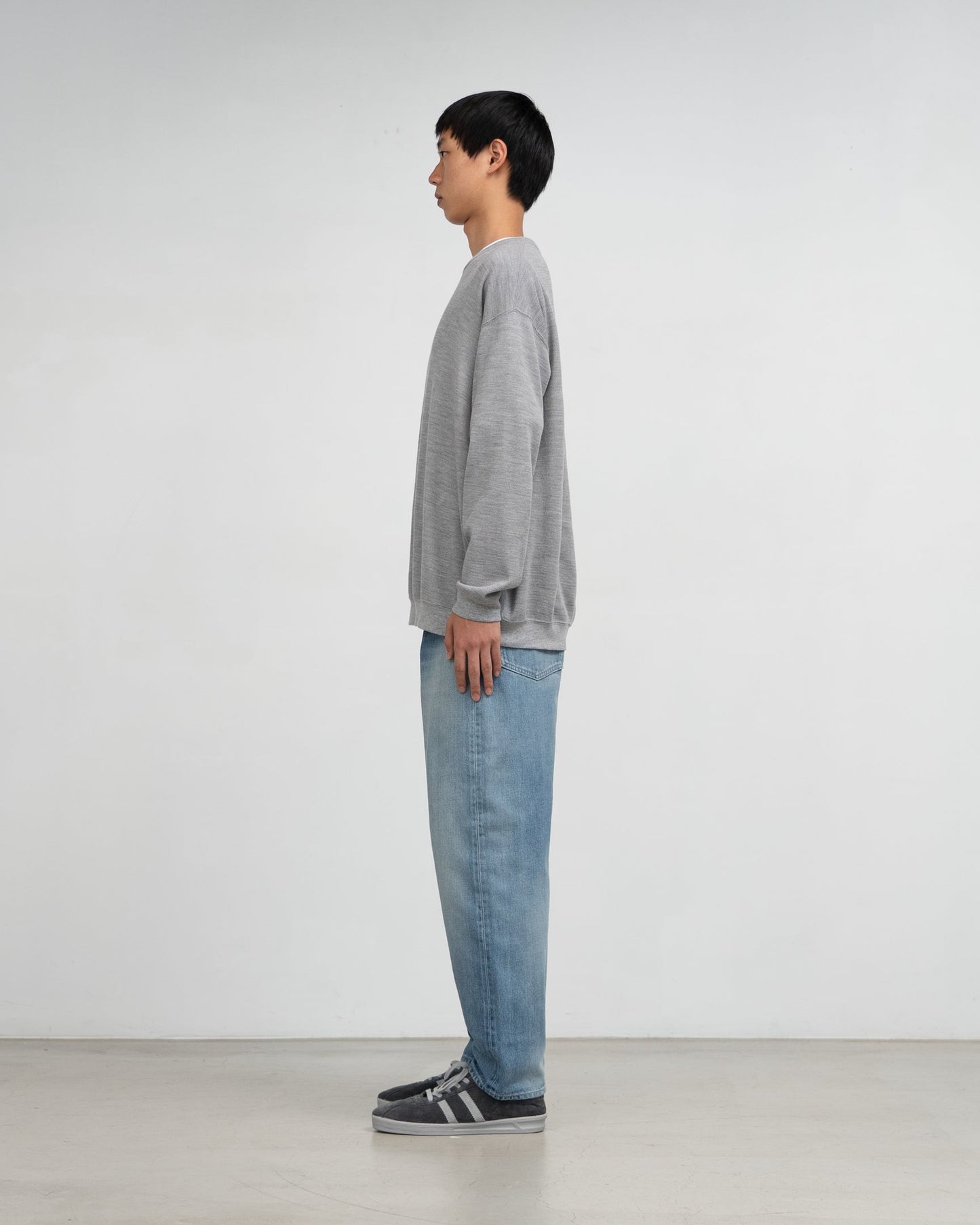 Graphpaper Selvage Denim Five Pocket Tapered Pants - LIGHT FADE