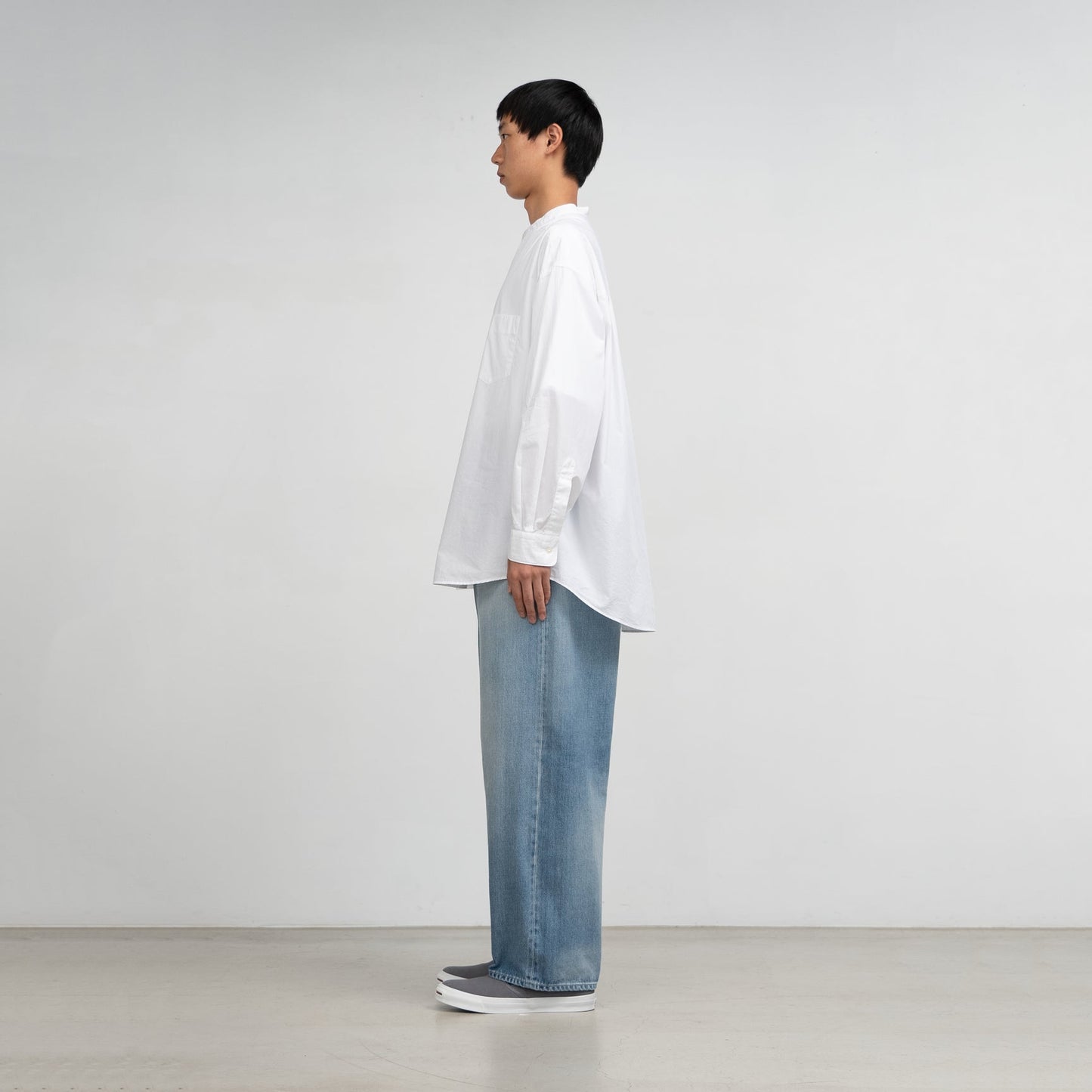 Graphpaper Selvage Denim Two Tuck Tapered Pants - LIGHT FADE