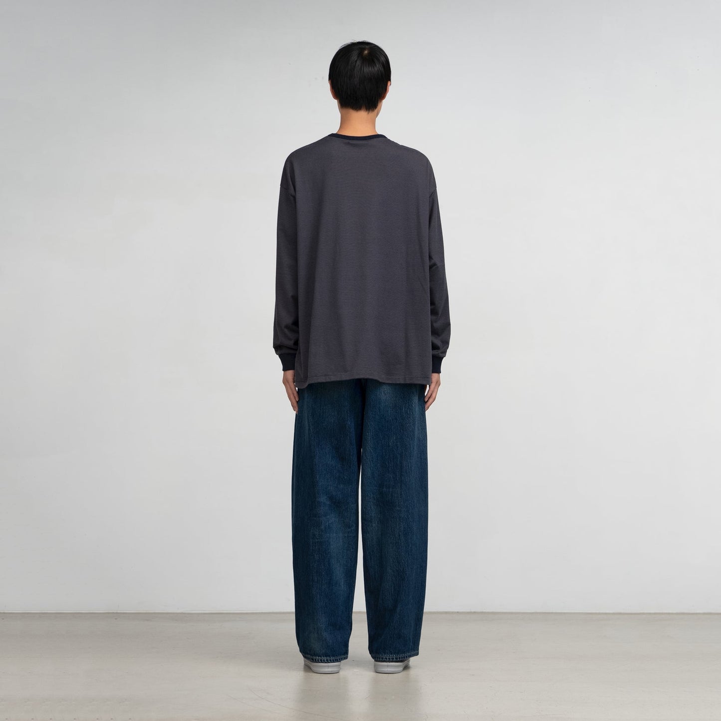 Graphpaper Selvage Denim Two Tuck Pants - DARK FADE