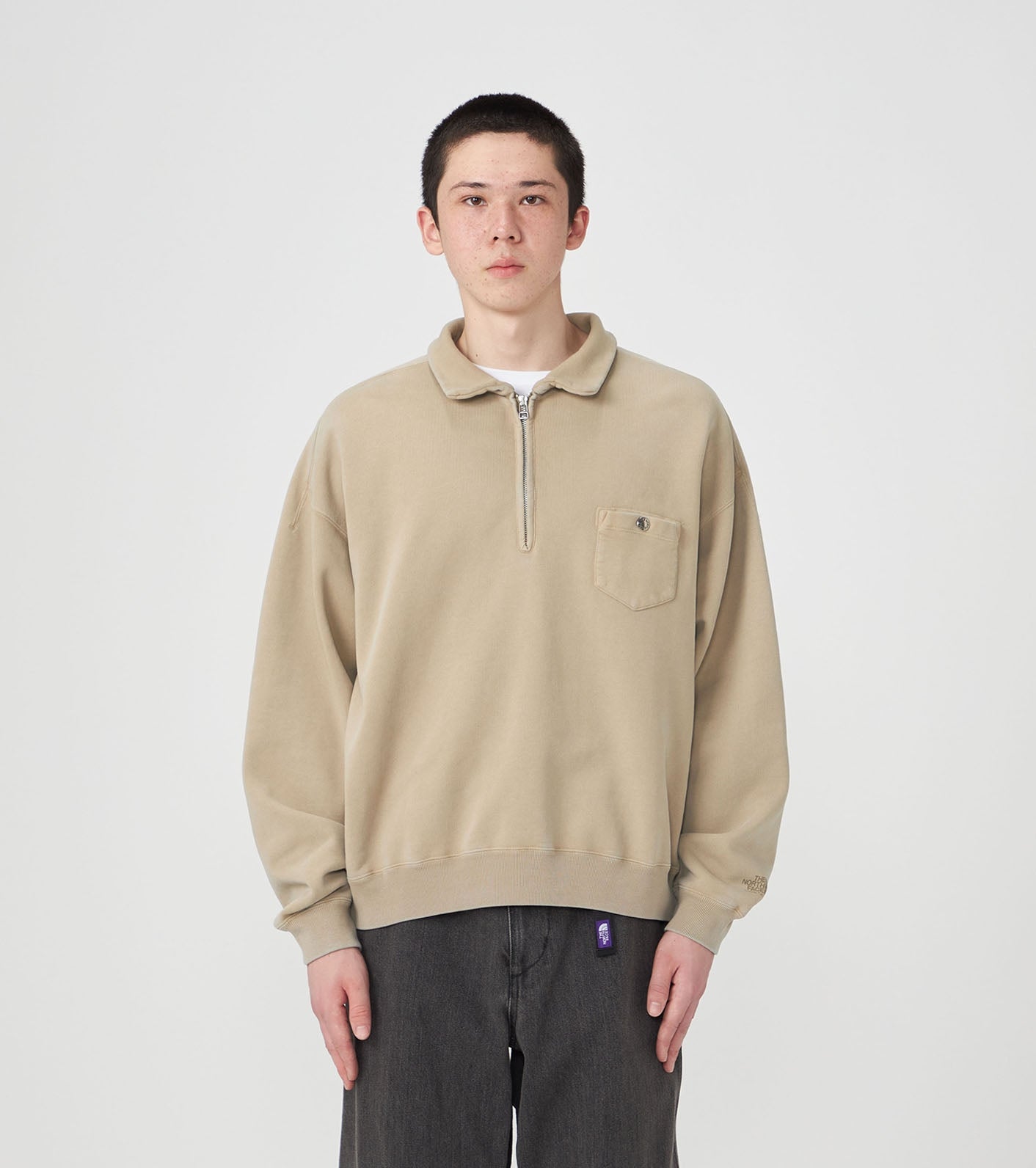 Purple Label Garment Dyed Field Half Zip Sweatshirts