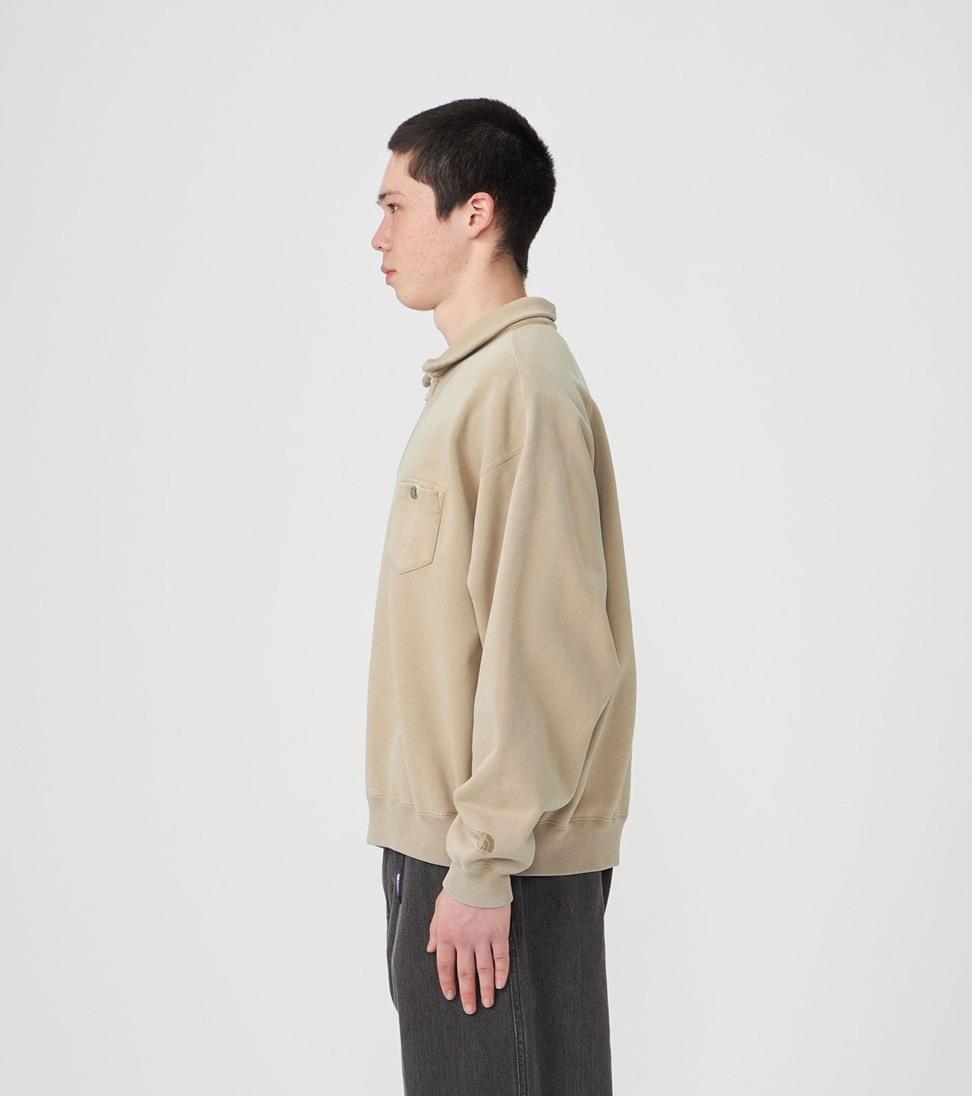 Purple Label Garment Dyed Field Half Zip Sweatshirts
