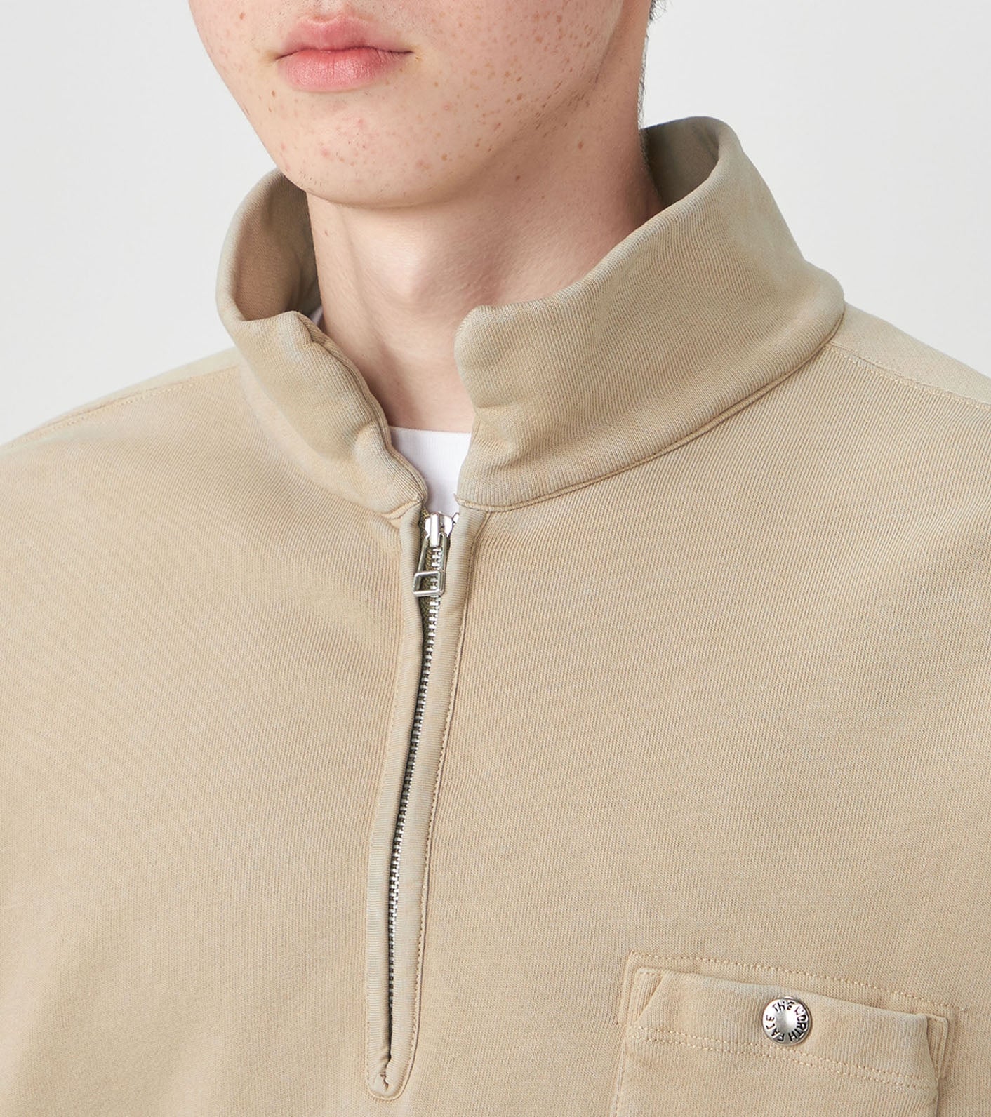 Purple Label Garment Dyed Field Half Zip Sweatshirts