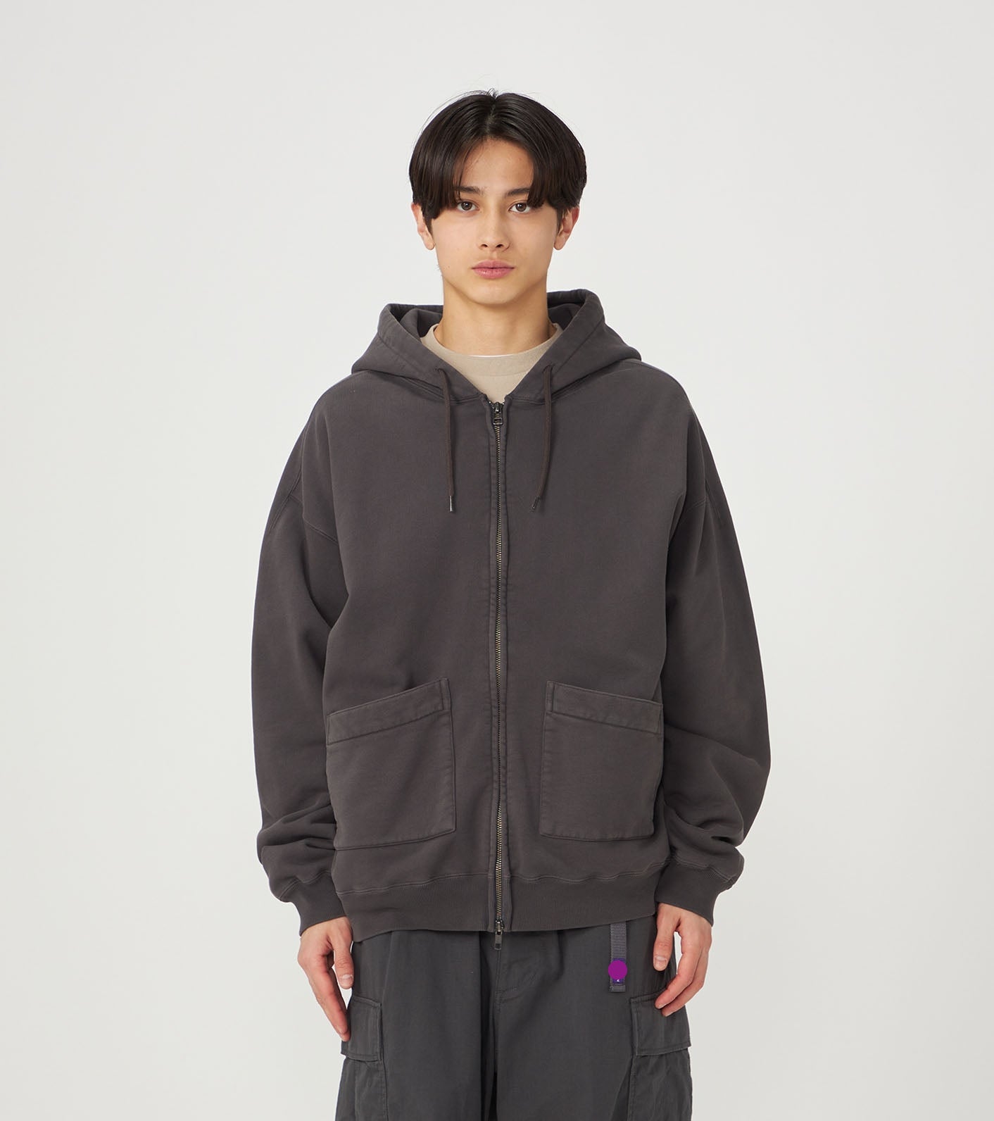 Purple Label Garment Dyed Field Zip Up Hoodie