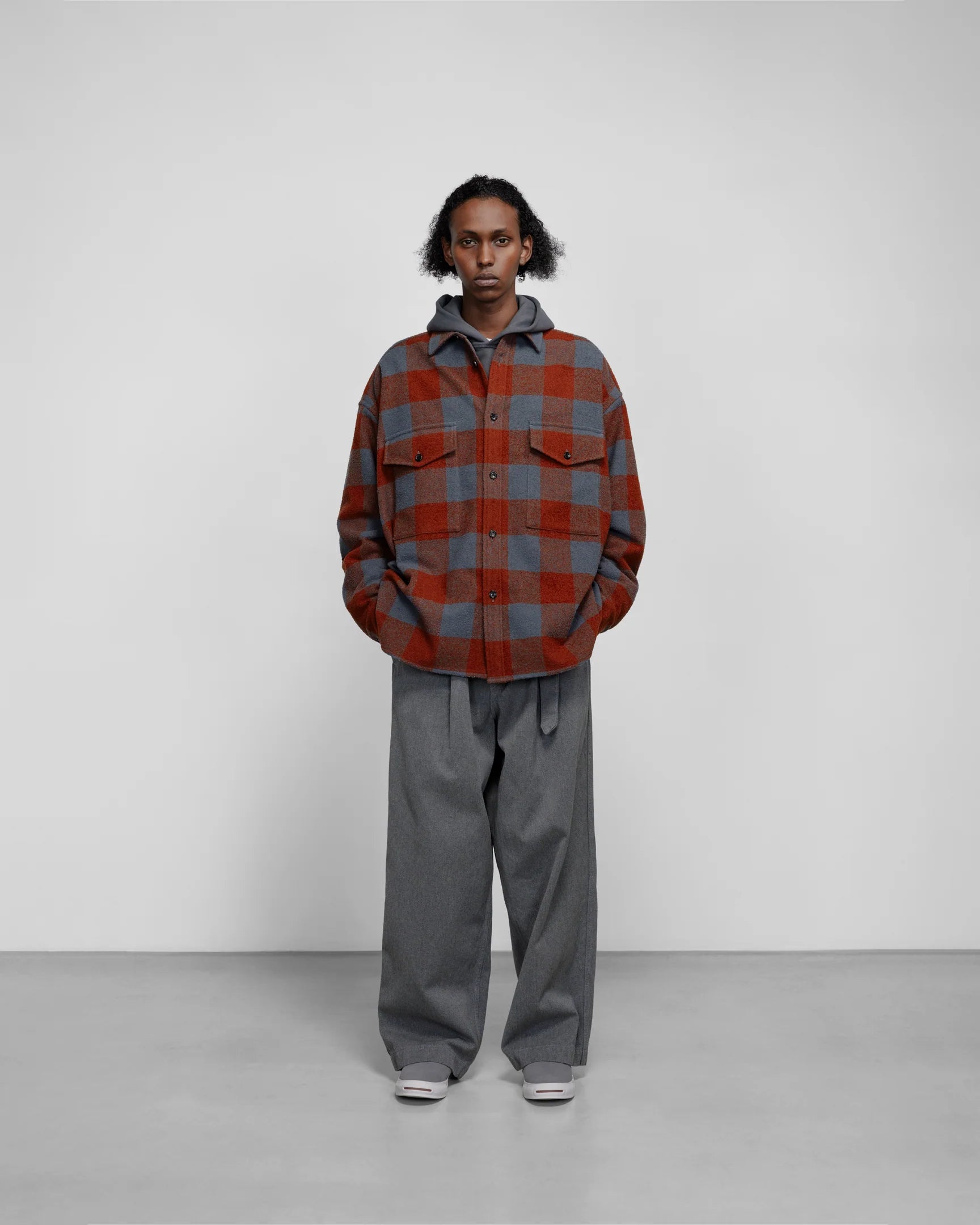 graph paper dress shirt Broad L/S Oversized Regular Collar Shirt Graphpaper