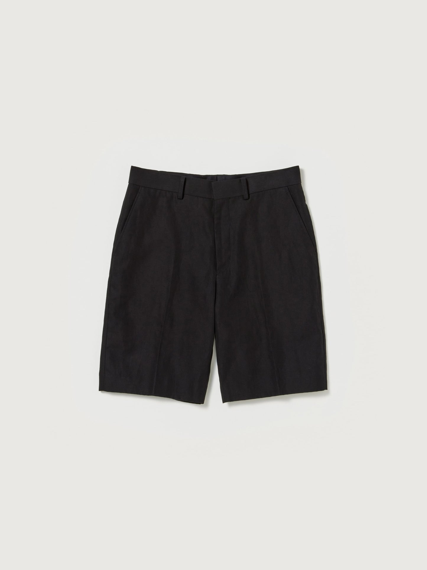 AURALEE HARD TWIST FINX LINEN CHINO SHORTS