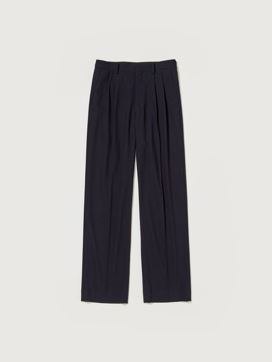 AURALEE HARD TWIST WOOL DOBBY SLACKS